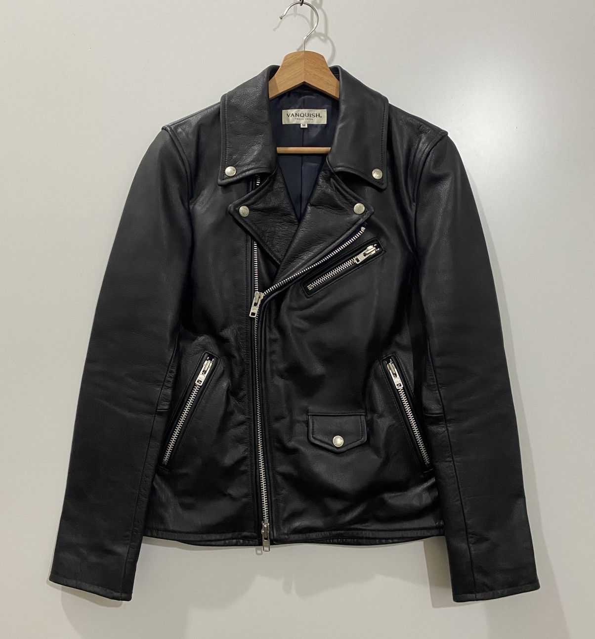 Vanquish VANQUISH double riders leather jacket. Size US M / EU 48-50 / 2 - 1 Thumbnail