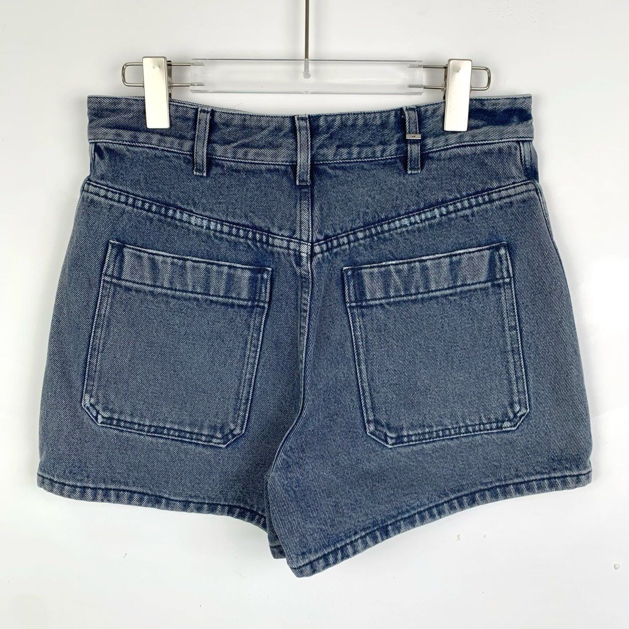 Dior Christian Dior Womens Denim High-Waisted Shorts Blue Italian Size 36" / US 14 / IT 50 - 2 Thumbnail