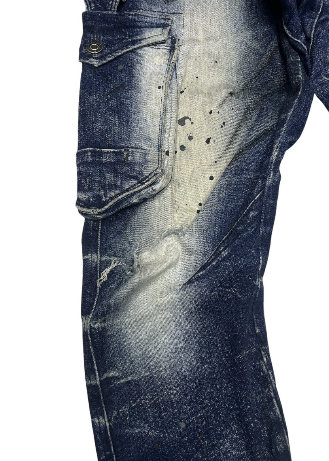 Kapital 🔥IZ FRONTIER CLAWMARK PAINTER WORK WEAR DISTRESS JEANS Size US 28 / EU 44 - 9 Thumbnail