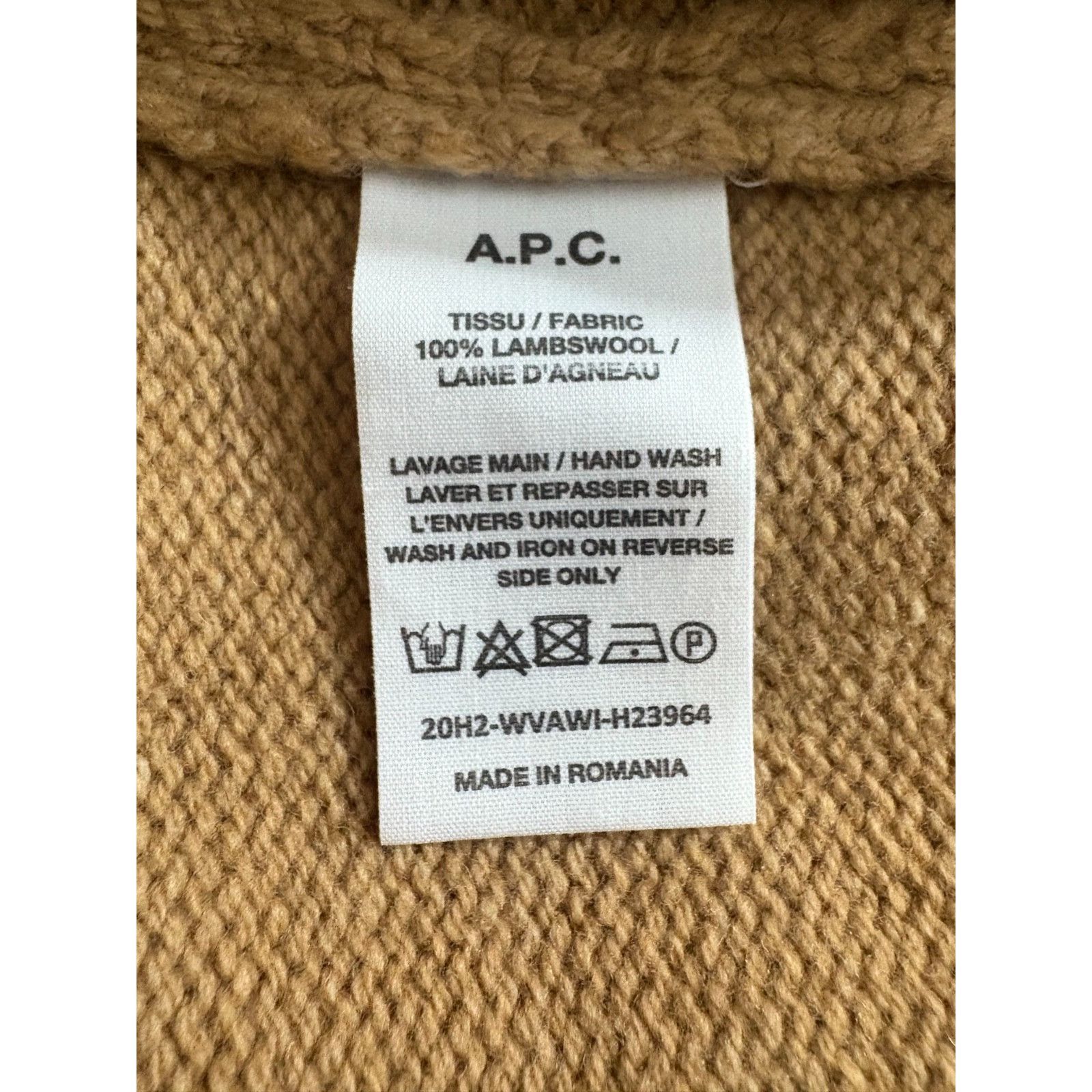 A.P.C. A.P.C 100% Lambswool Crew Neck Pullover sweater sz 2XL color Size US XXL / EU 58 / 5 - 5 Thumbnail