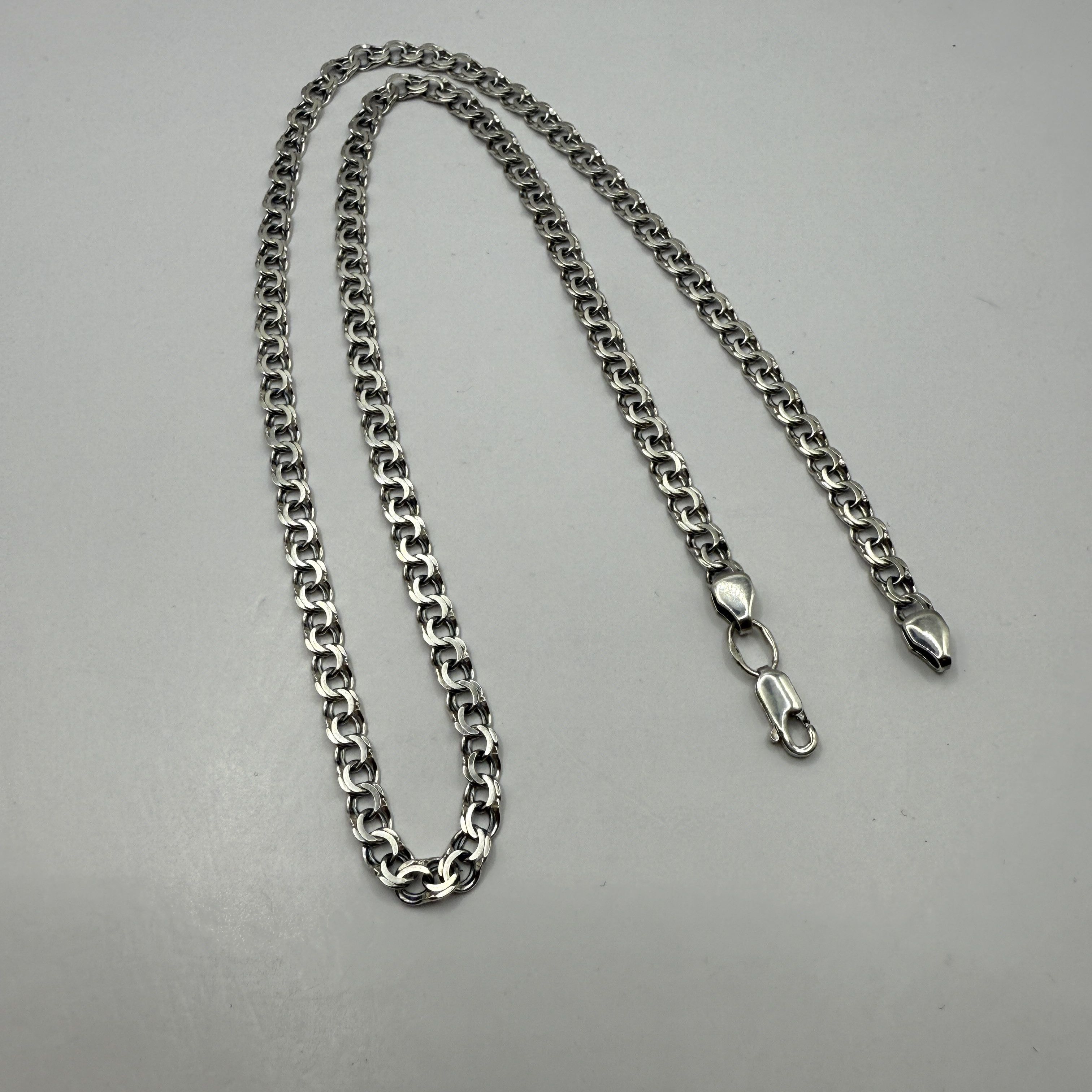 Sterling Silver Vintage Chain, 925 Sterling Silver, Signed , 14,73g Size ONE SIZE - 9 Thumbnail