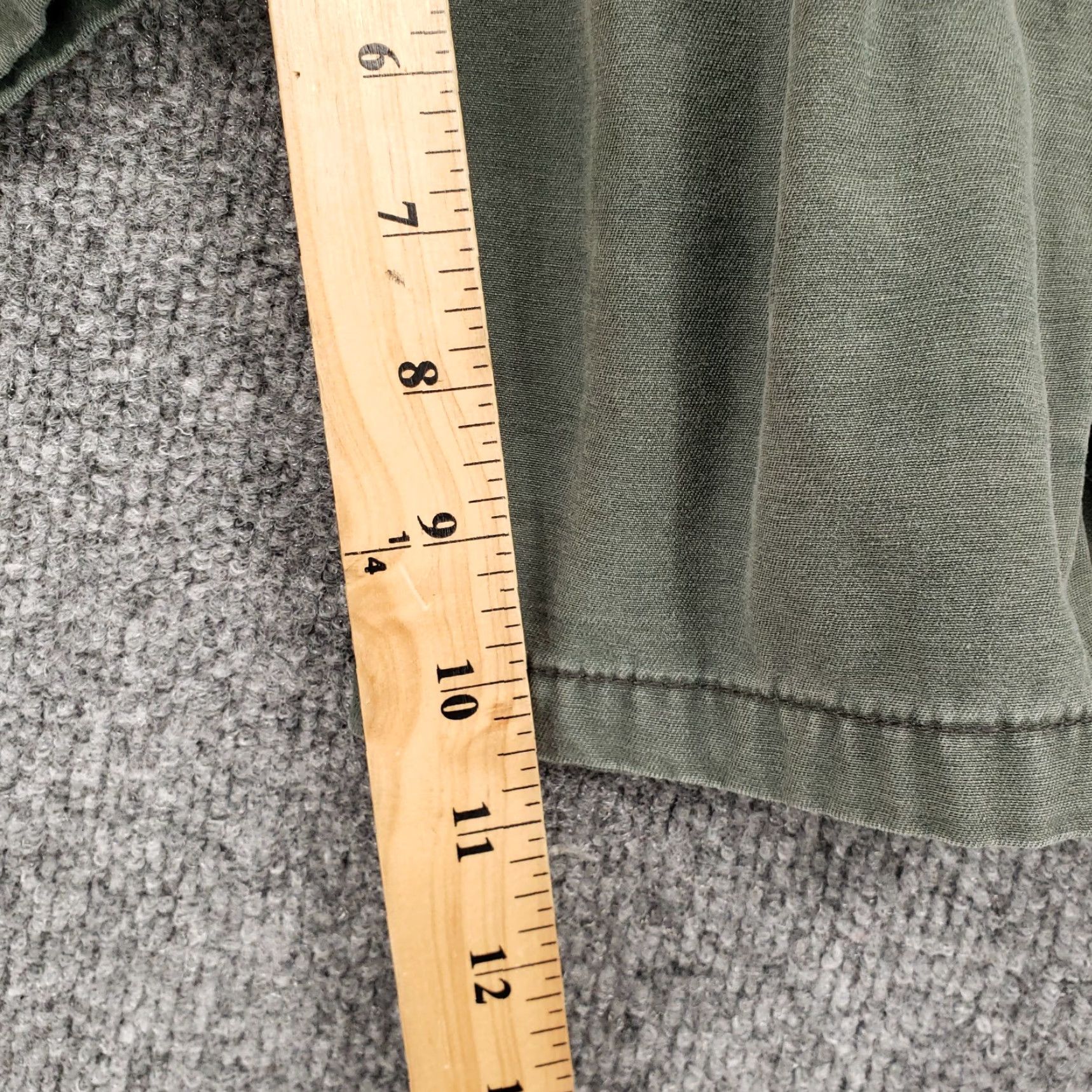 Vintage Rogue State Mens Cargo Shorts 38 Green Cotton Canvas Flat Front Pockets Outdoor Casual Utility Military Inspired Size US 38 / EU 54 - 6 Thumbnail