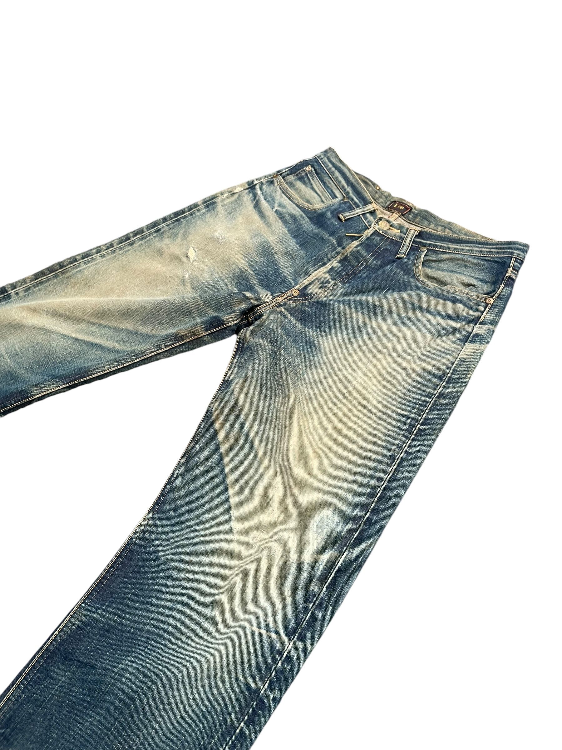 Lee Vintage Selvedge Lee Rider Distresed Denim Size US 32 / EU 48 - 2 Thumbnail