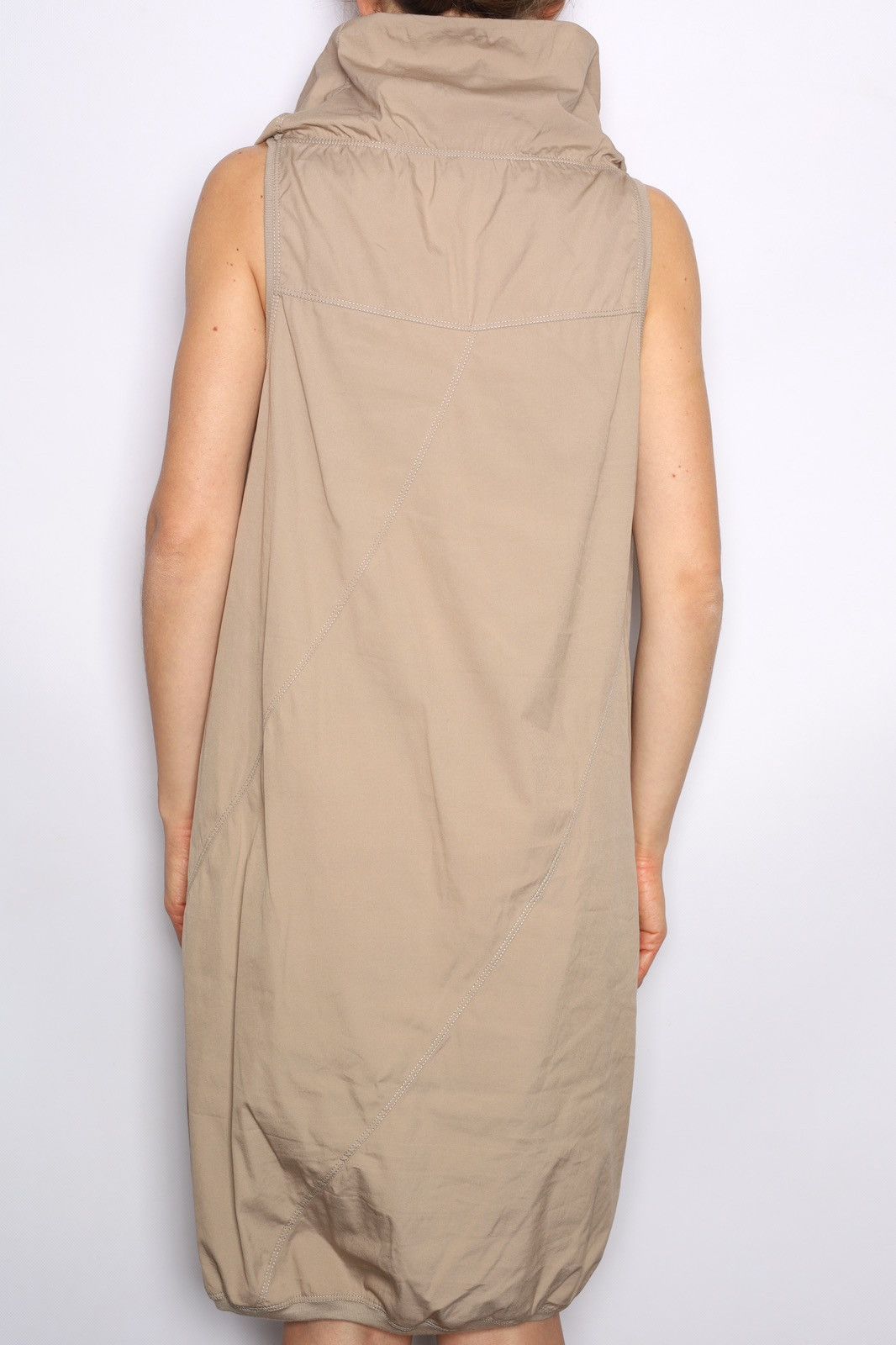 Brunello Cucinelli Brunello Cucinelli Cotton Polyamide Spandex Dress Long Beige Size S / US 4 / IT 40 - 3 Thumbnail