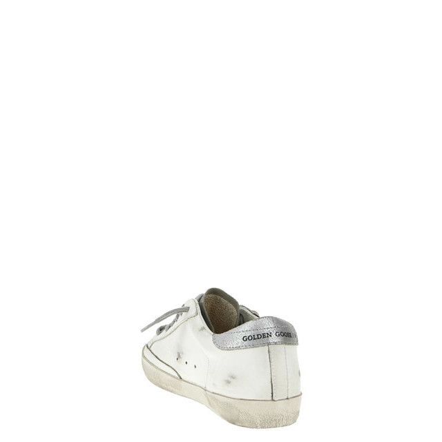 GOLDEN GOOSE Super-Star Women's White/Silver Low Top Sneaker