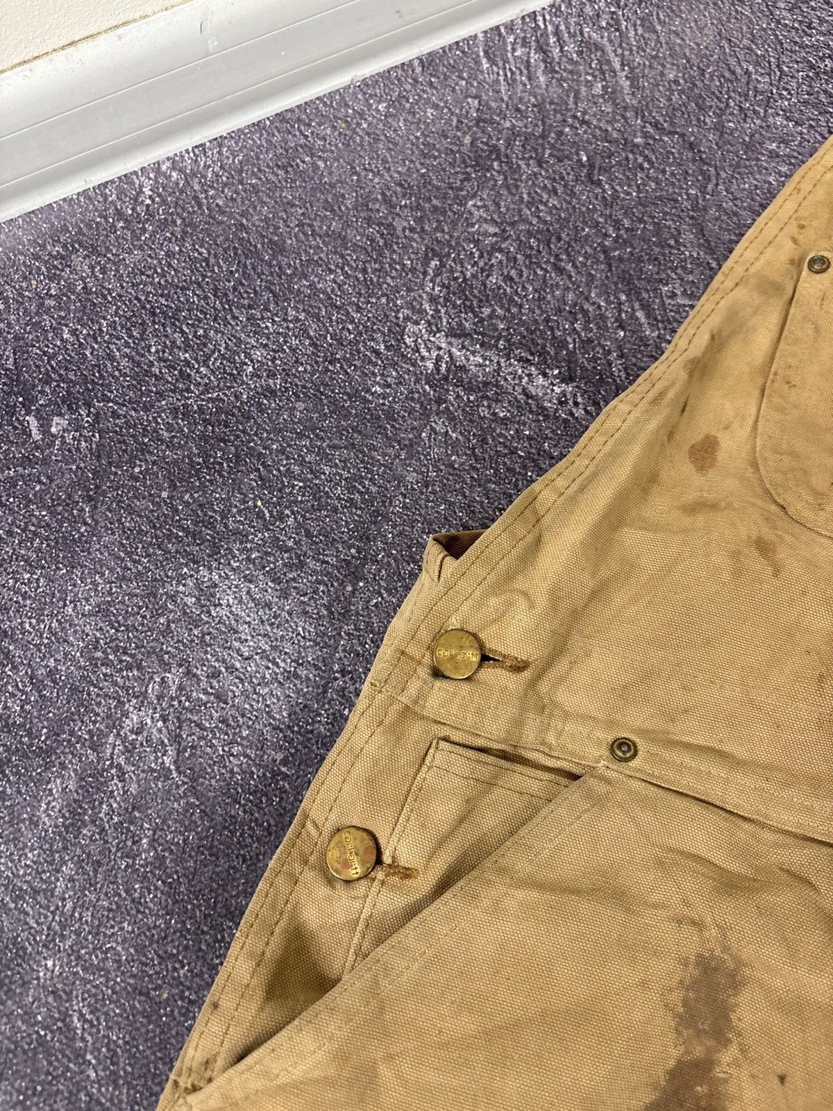 Carhartt Vintage Carhartt 1990s Duck Canvas Double Knee Bib Overalls Size US 34 / EU 50 - 10 Thumbnail