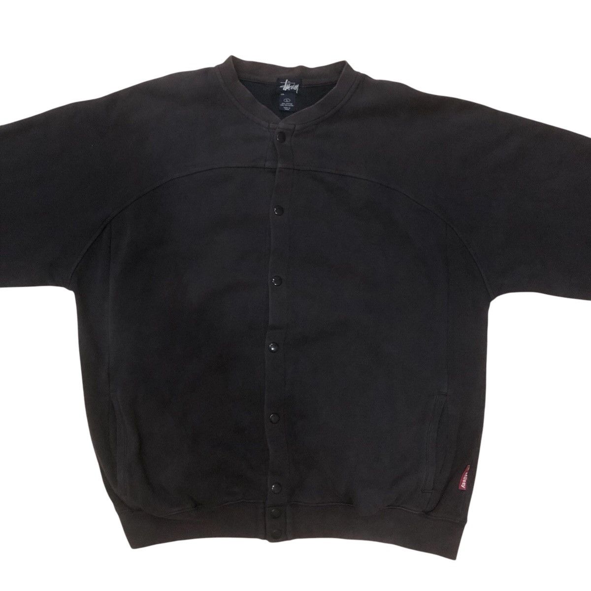 Stussy Faded Black Stussy Button Up Sweater Size US L / EU 52-54 / 3 - 2 Thumbnail