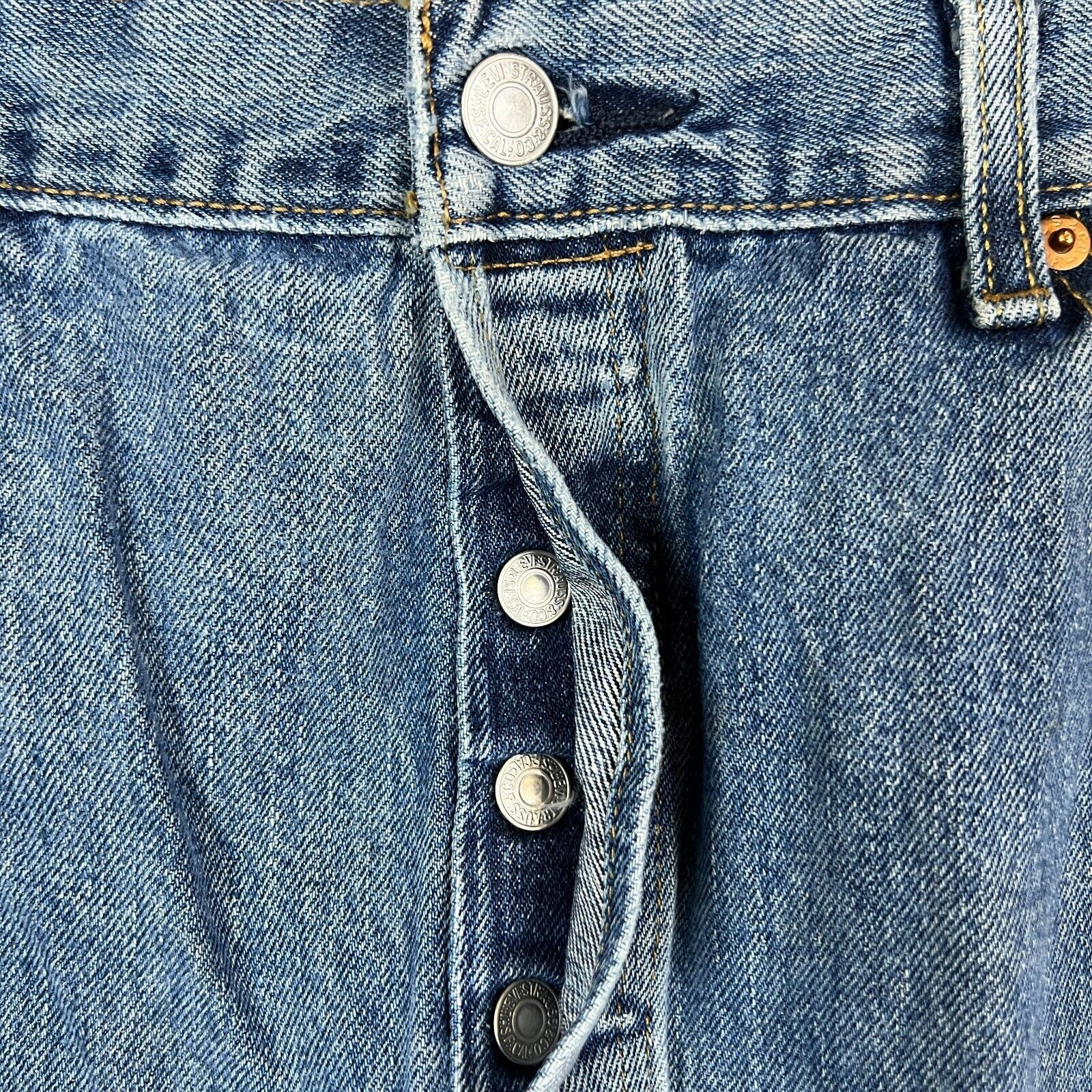 Levi's × Vintage Levi's 501 Jeans 36x32 Original Fit Straight Denim Pants Size US 36 / EU 52 - 3 Thumbnail