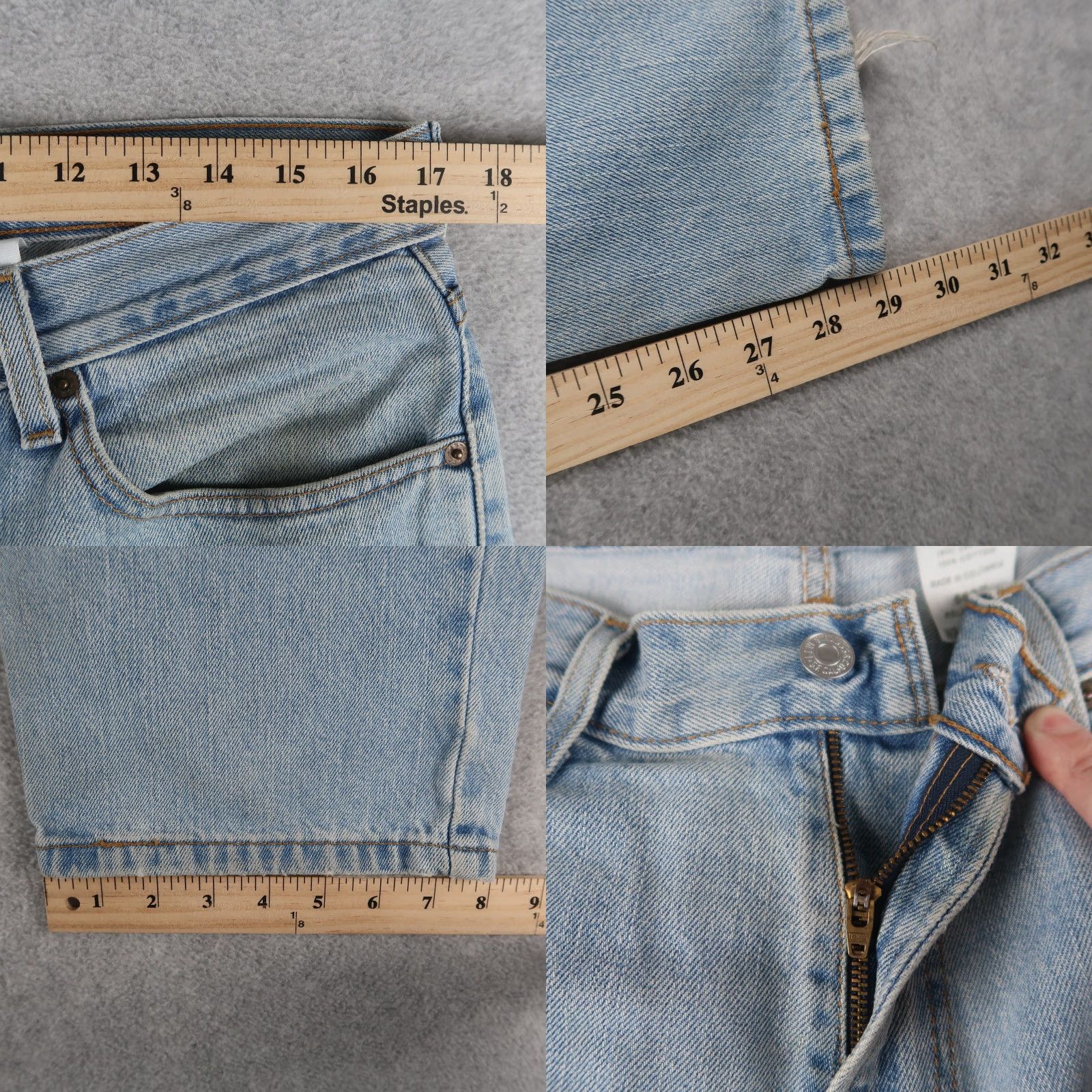 Levi's VINTAGE Levi's Jeans 550 Men 34x29 Relaxed Fit Denim Blue 550 USA 5-Pocket Men Size US 34 / EU 50 - 8 Thumbnail