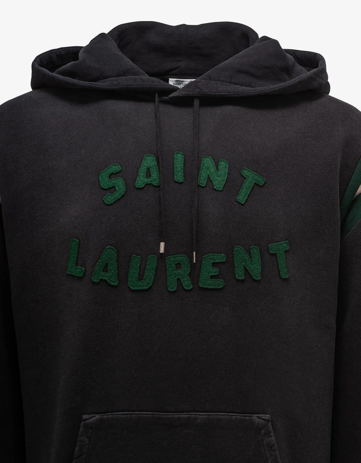 Saint Laurent Paris o1bcso1str0924 Hoodie in Black/Green Size US S / EU 44-46 / 1 - 3 Thumbnail