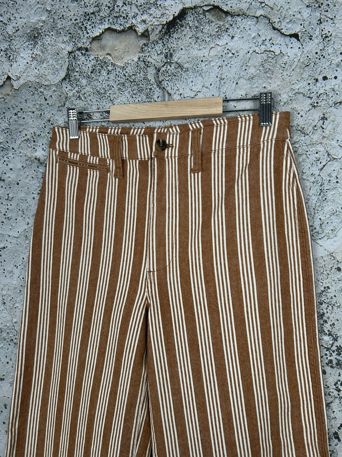 Madewell Madewell Stripped Wide Legs Baggy Jeans Denim Pants Size 28" / US 6 / IT 42 - 3 Thumbnail