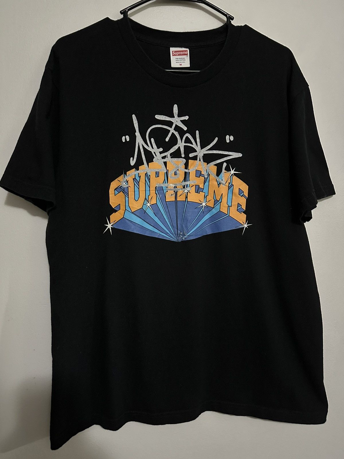 NWT Supreme x IRAK Arc Tee - Black -XL cheapest