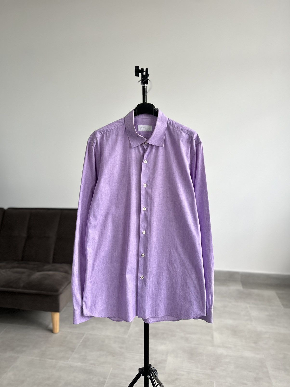 Prada Prada Milano Cotton Dress Shirt Size 41 / 16 Men’s Button Up Size US L / EU 52-54 / 3 - 1 Thumbnail