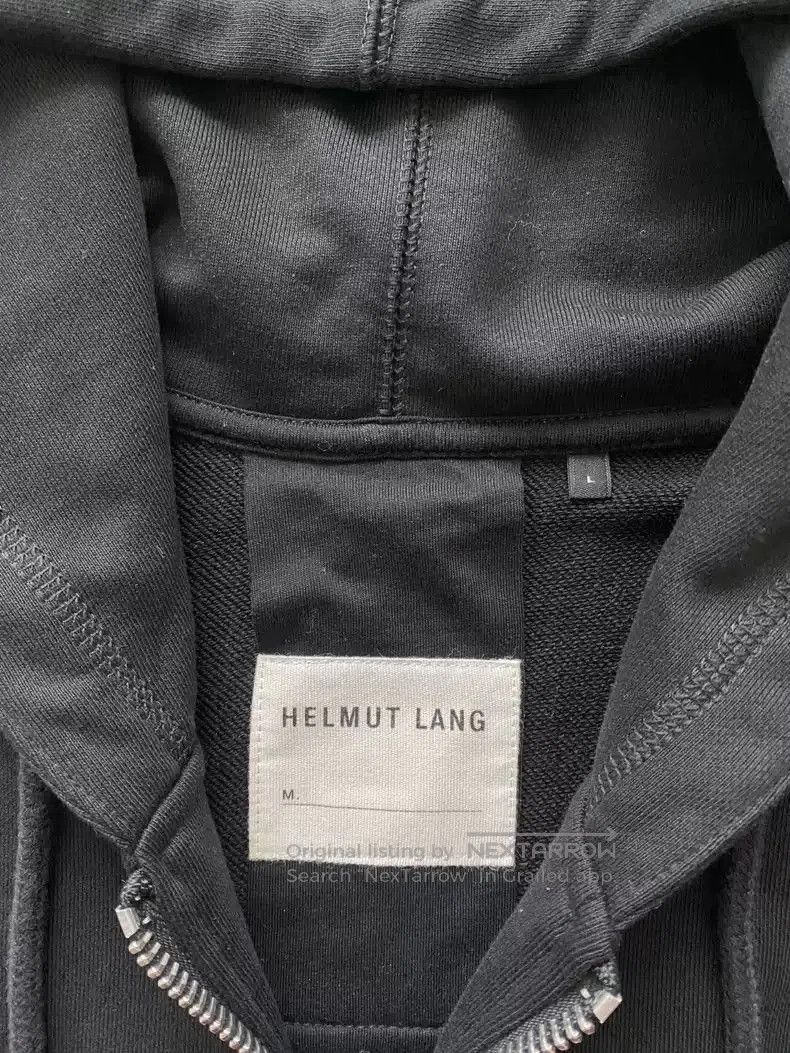 Helmut Lang Helmut Lang Big logo hoodie zipper. Size US L / EU 52-54 / 3 - 2 Thumbnail
