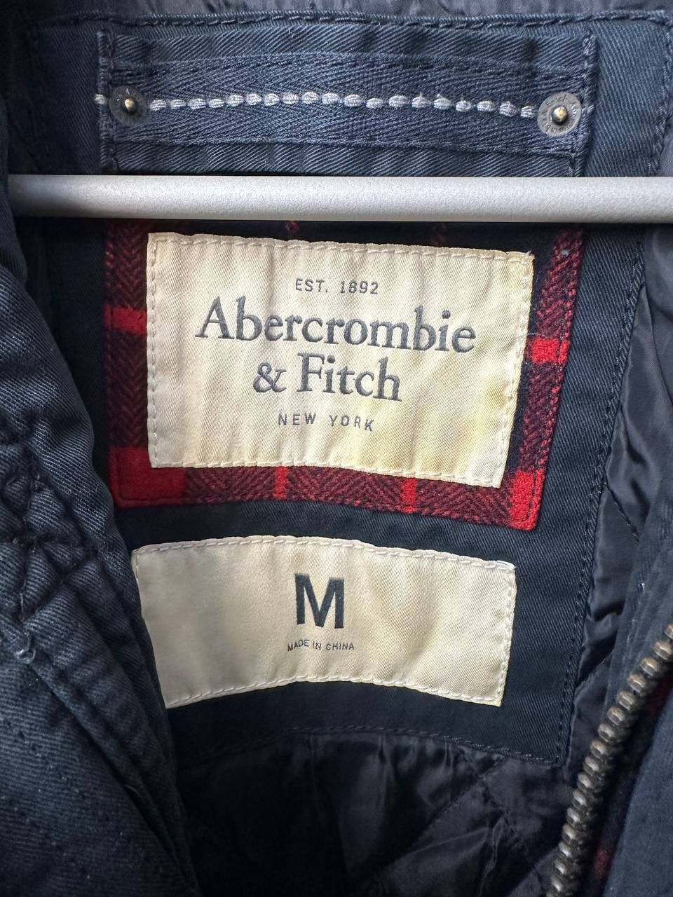 Abercrombie & Fitch Vintage Plaid Wool Barn Jacket