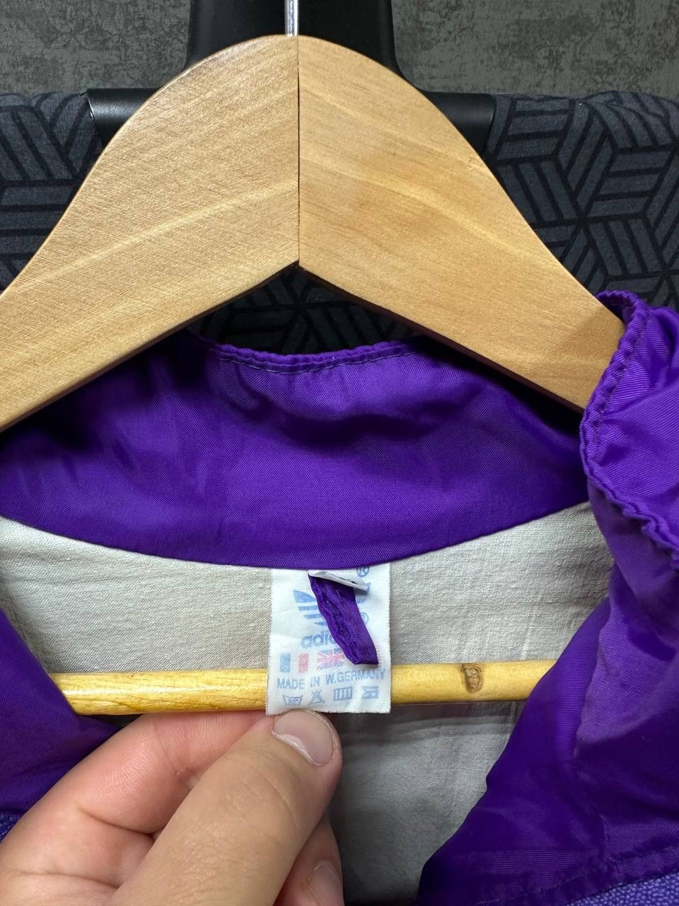 Adidas × Vintage Vintage Adidas Nylon Violet W.Germany Jacket Size US M / EU 48-50 / 2 - 10 Thumbnail