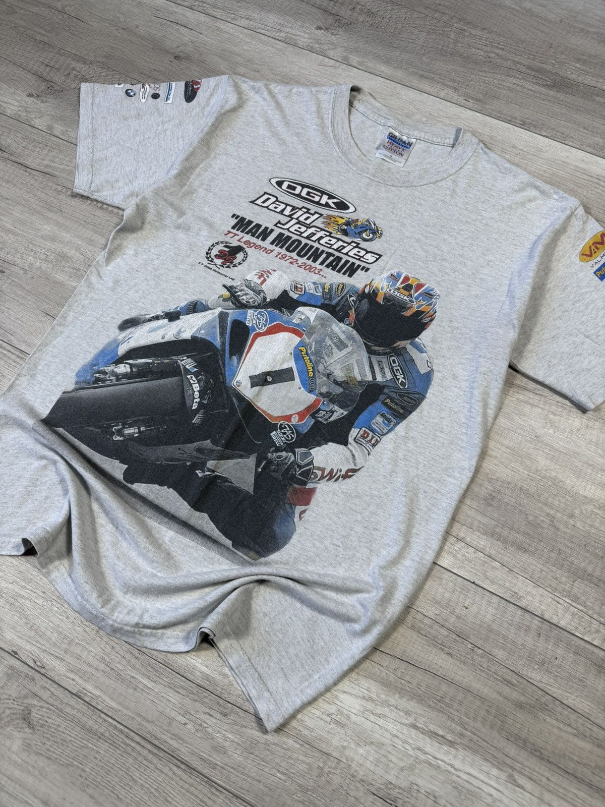 Vintage Vintage 2004 David Jefferies Suzuki GSX R1000 Memorial Tee Size US M / EU 48-50 / 2 - 3 Thumbnail