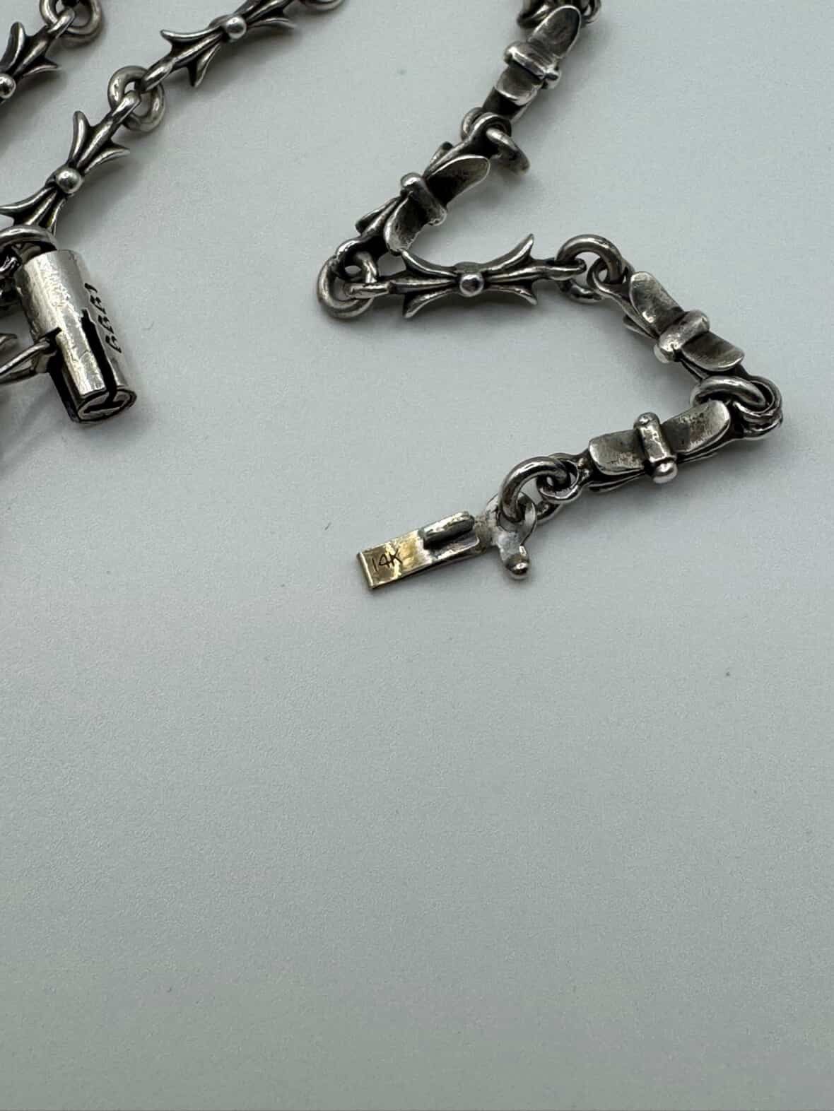 Chrome Hearts Extremely Rare Chrome Hearts Tiny E Bar Size ONE SIZE - 5 Thumbnail