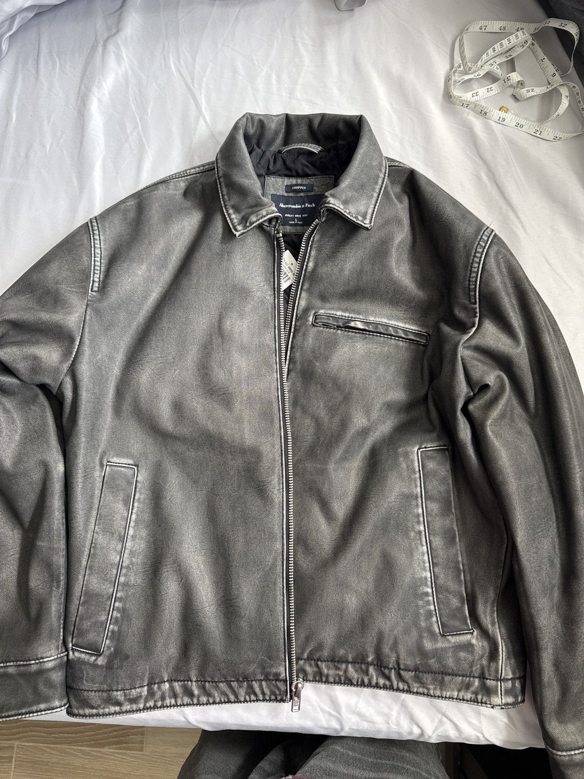 Abercrombie & Fitch Slant Rock Leather Jacket | Grailed