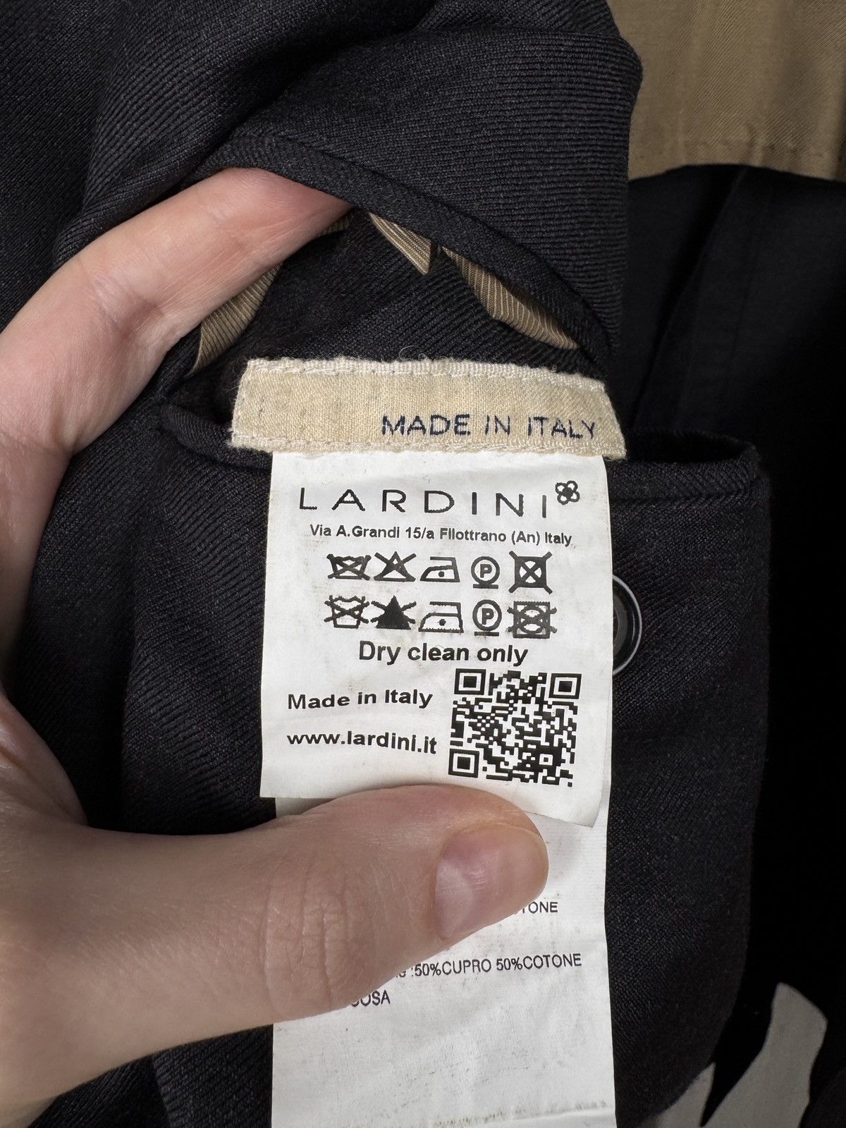 Lardini Lardini Grey Unlined Button wool made in Italy Blazer Size 40R - 10 Thumbnail