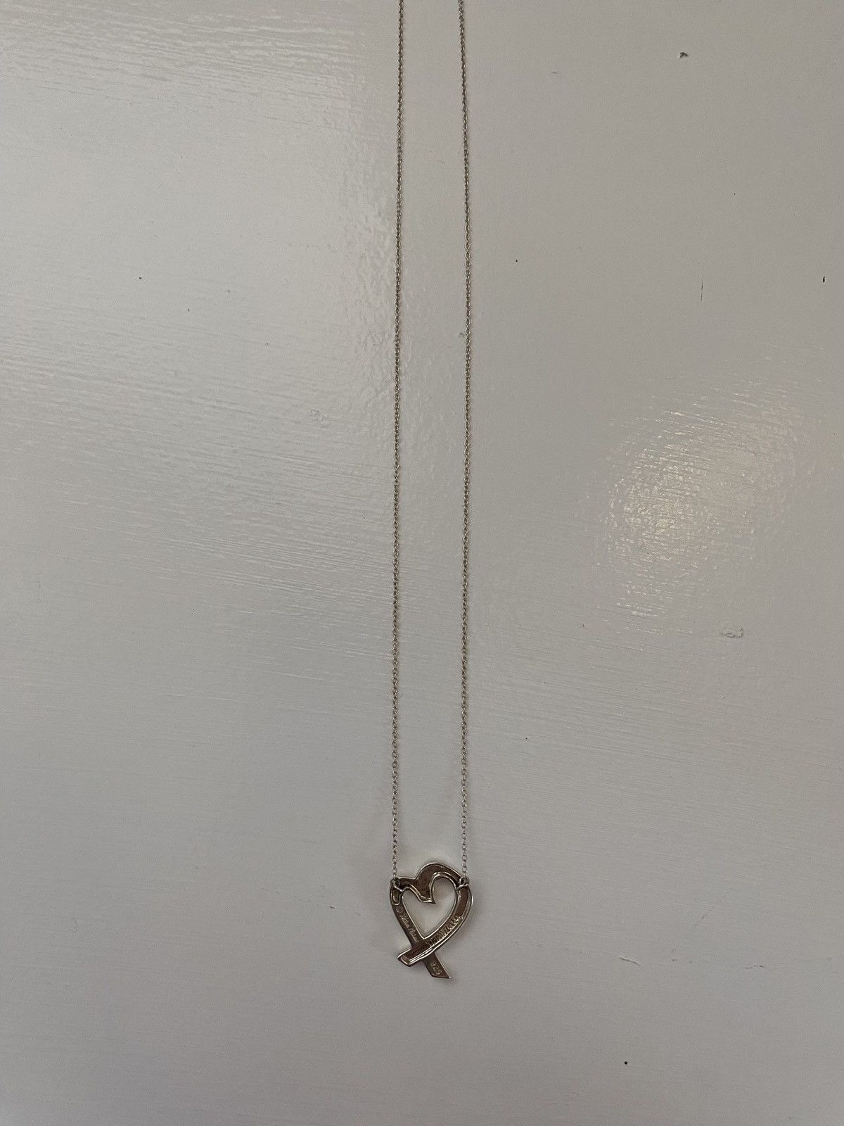 Tiffany & Co. Authentic Tiffany & Co. open heart ribbon necklace Size ONE SIZE - 9 Thumbnail