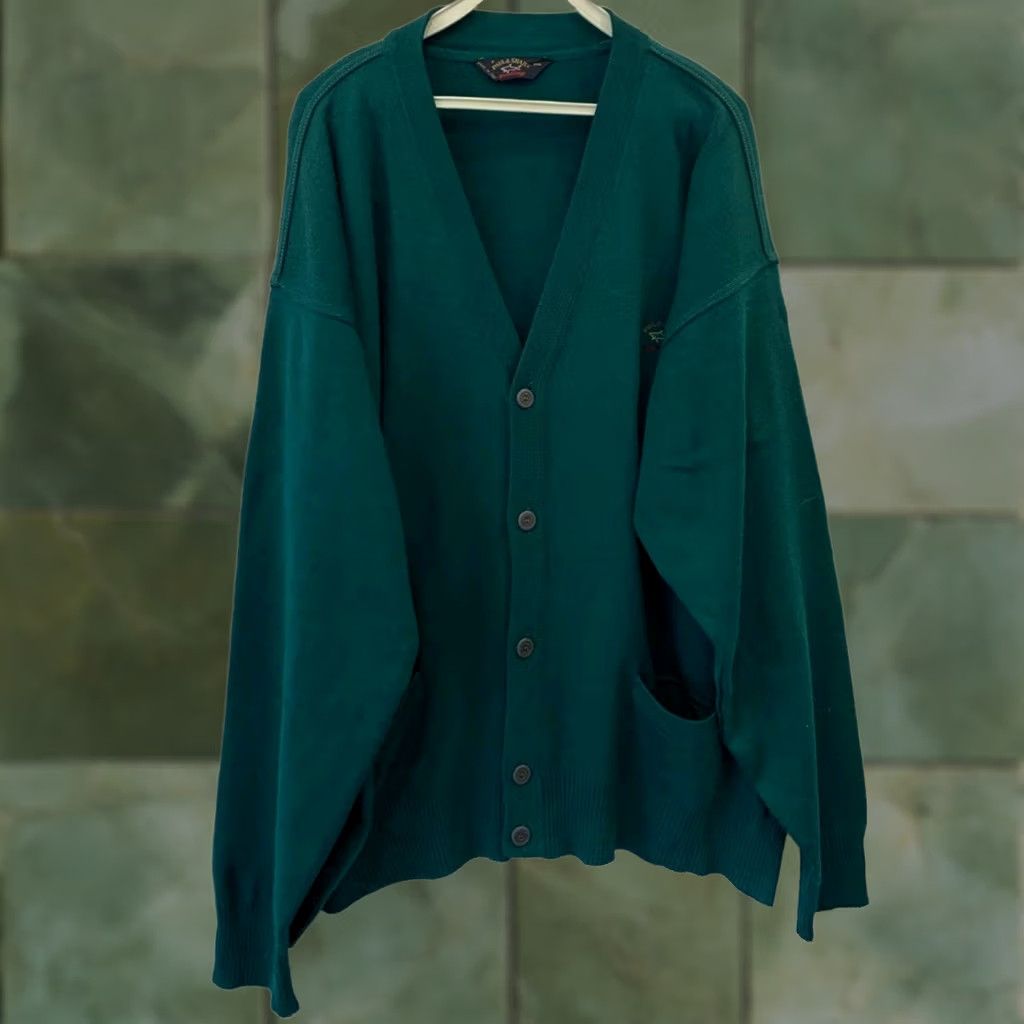 Paul & Shark Paul & Shark Yachting Cardigan Sweater XXL Green Men’s Wool Blend Made in Italy Size US XXL / EU 58 / 5 - 1 Thumbnail