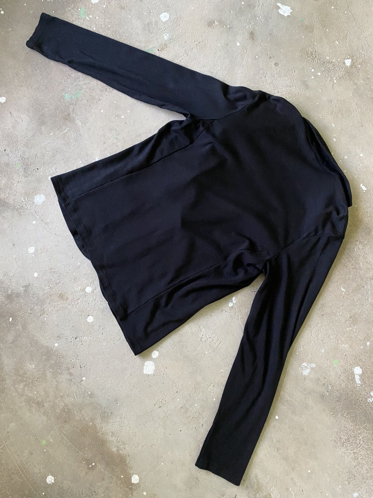 Uniqlo UNIQLO Minimal Knit Blazer Soft Tailored Black Jacket Size S / US 4 / IT 40 - 9 Thumbnail