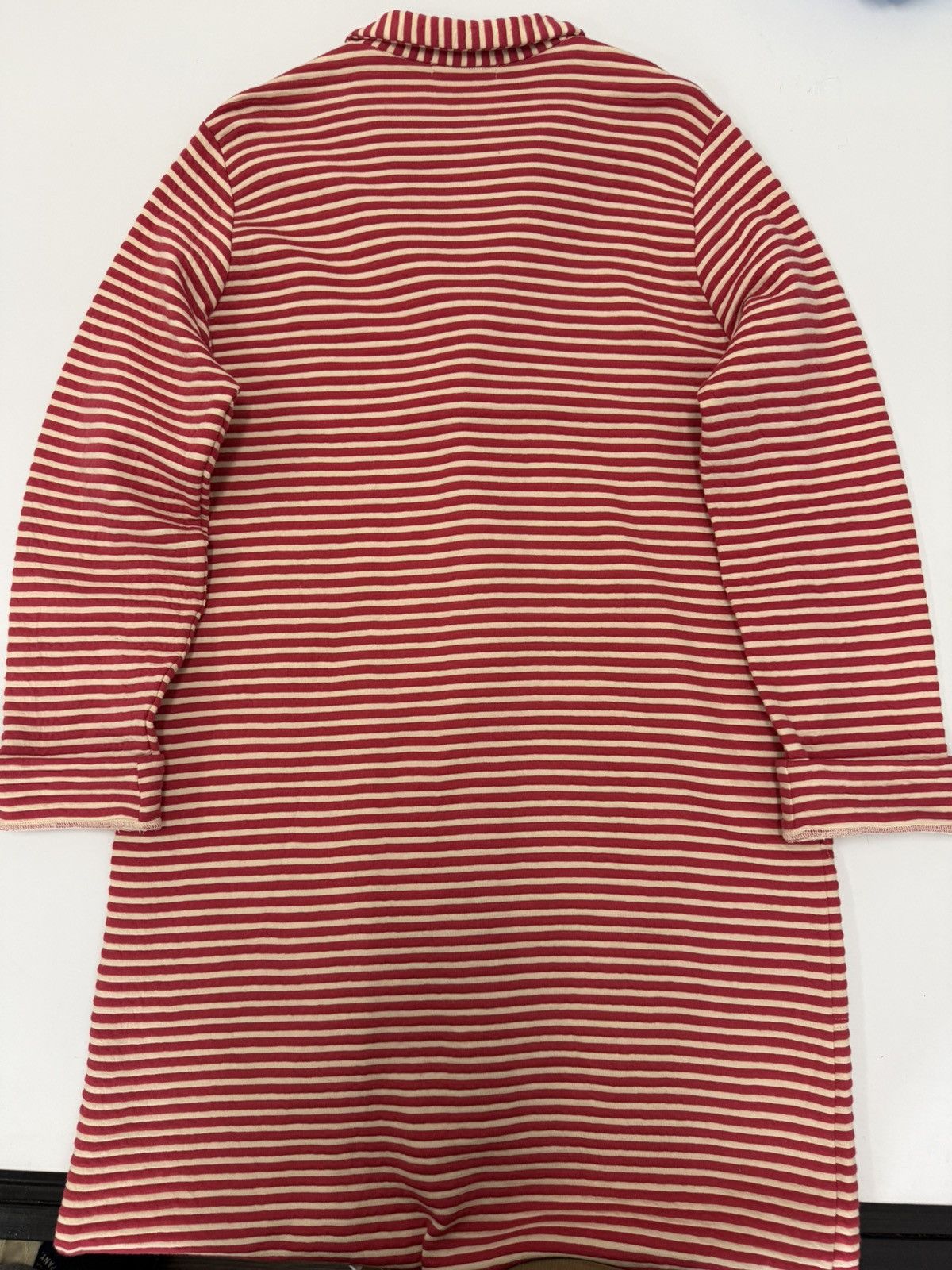 Y's Y’s for Living Long Stripe Cardigan Coat Jpn Minimalist Knit Size L / US 10 / IT 46 - 11 Thumbnail