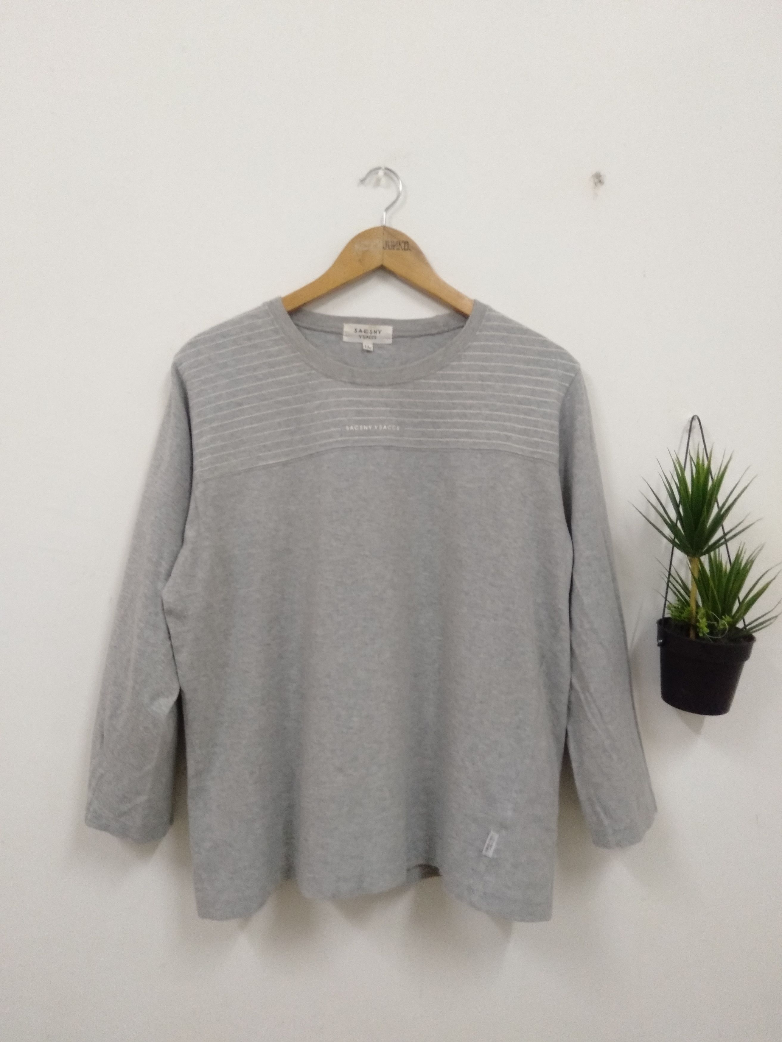 Japanese Brand Y's Yohji Yamamoto Y'saccs stripe LS t shirt Size US L / EU 52-54 / 3 - 1 Thumbnail
