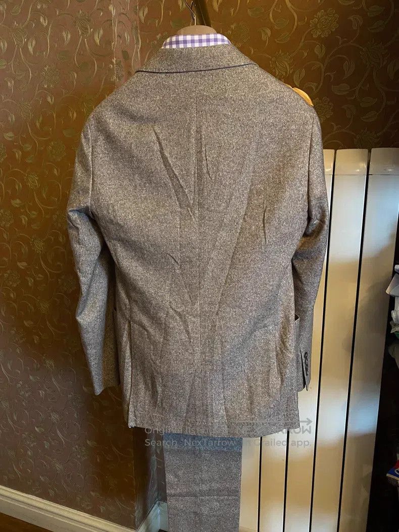 Brunello Cucinelli brunello cucinelli Double-breasted suit set, cashmere, woo Size 46L - 3 Thumbnail