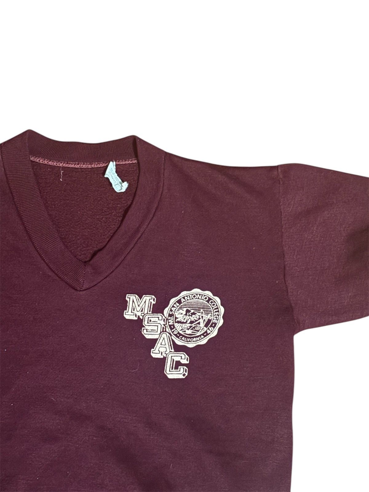 Vintage 1960s mt st Antonio college short sleeve sweatshirt Size US S / EU 44-46 / 1 - 3 Thumbnail