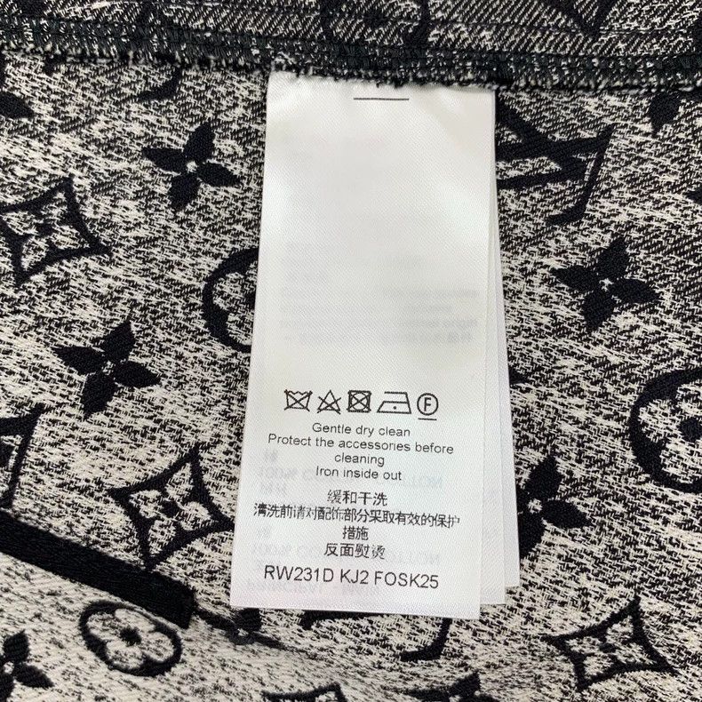 Louis Vuitton Louis Vuitton 23 Dark Grey Cotton Casual Skirt with Full P Size 35" - 7 Thumbnail