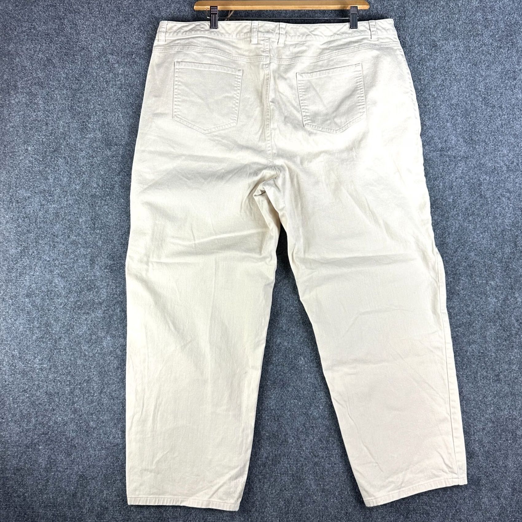 Talbots Talbots Jeans Womens 22W Tailored Fit 5 Pocket Beige Cotton Stretch Size 40" / US 18 - 6 Thumbnail