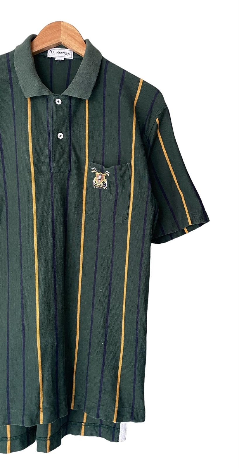 Burberry Vintage Burberrys Polo Shirt Size US L / EU 52-54 / 3 - 2 Thumbnail