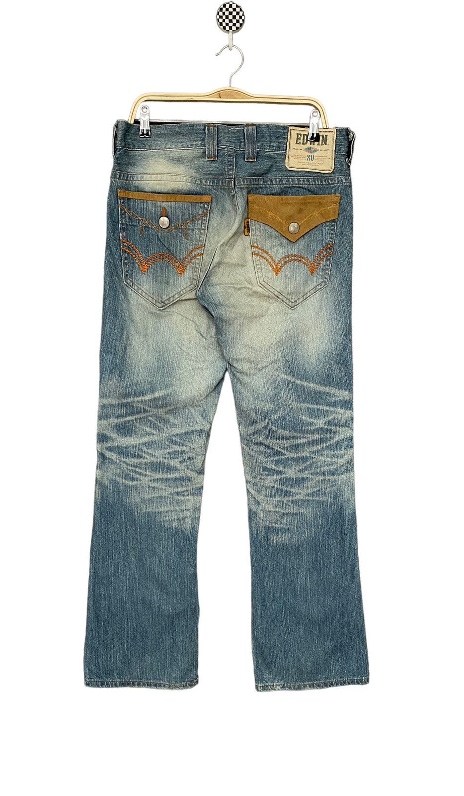 Edwin × Vintage Vintage Brand Edwin Distressed Jeans 1990s Size US 30 / EU 46 - 2 Thumbnail