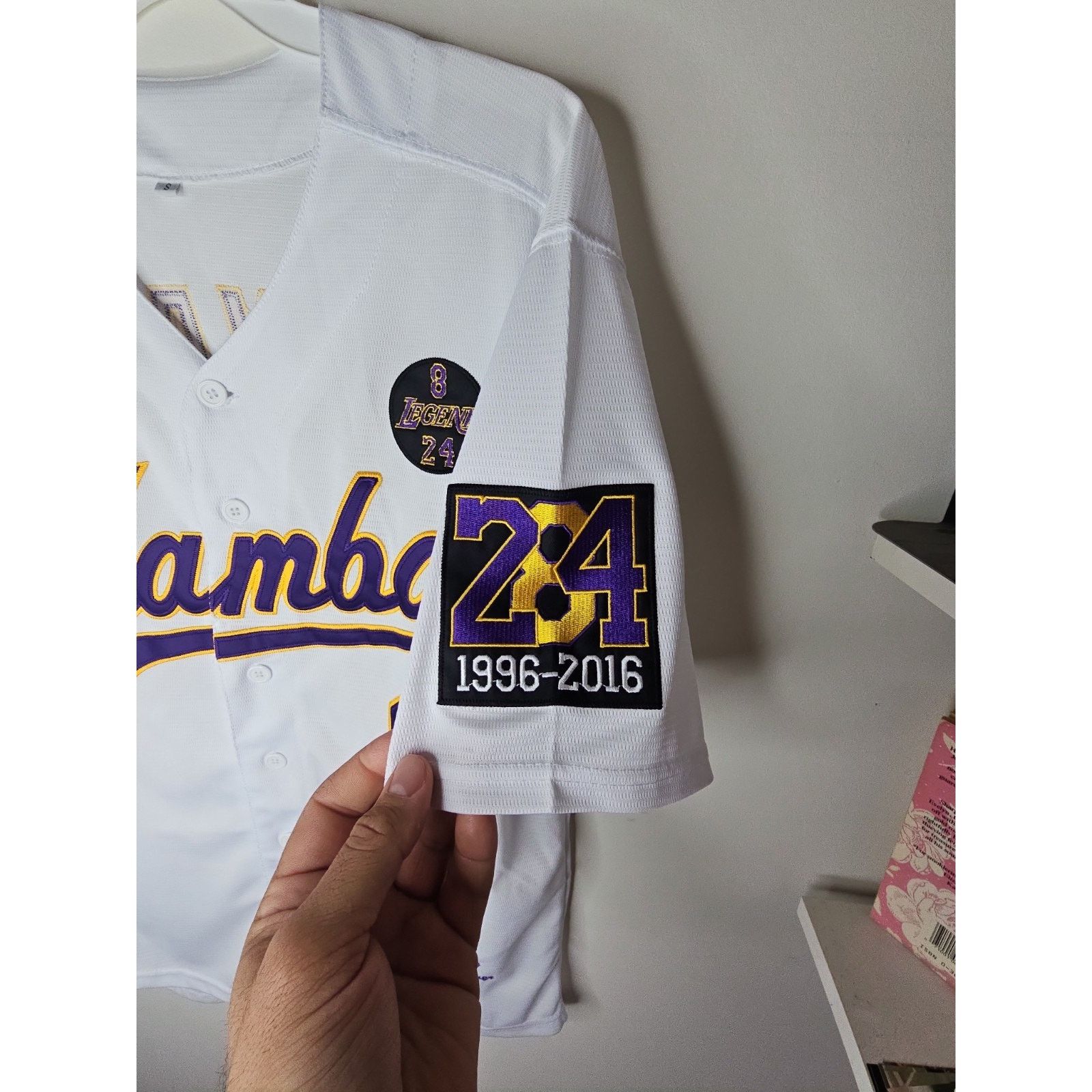 NBA KOBE BRYANT Custom Baseball MAMBA Forever Jersey Size Small Size US S / EU 44-46 / 1 - 5 Thumbnail