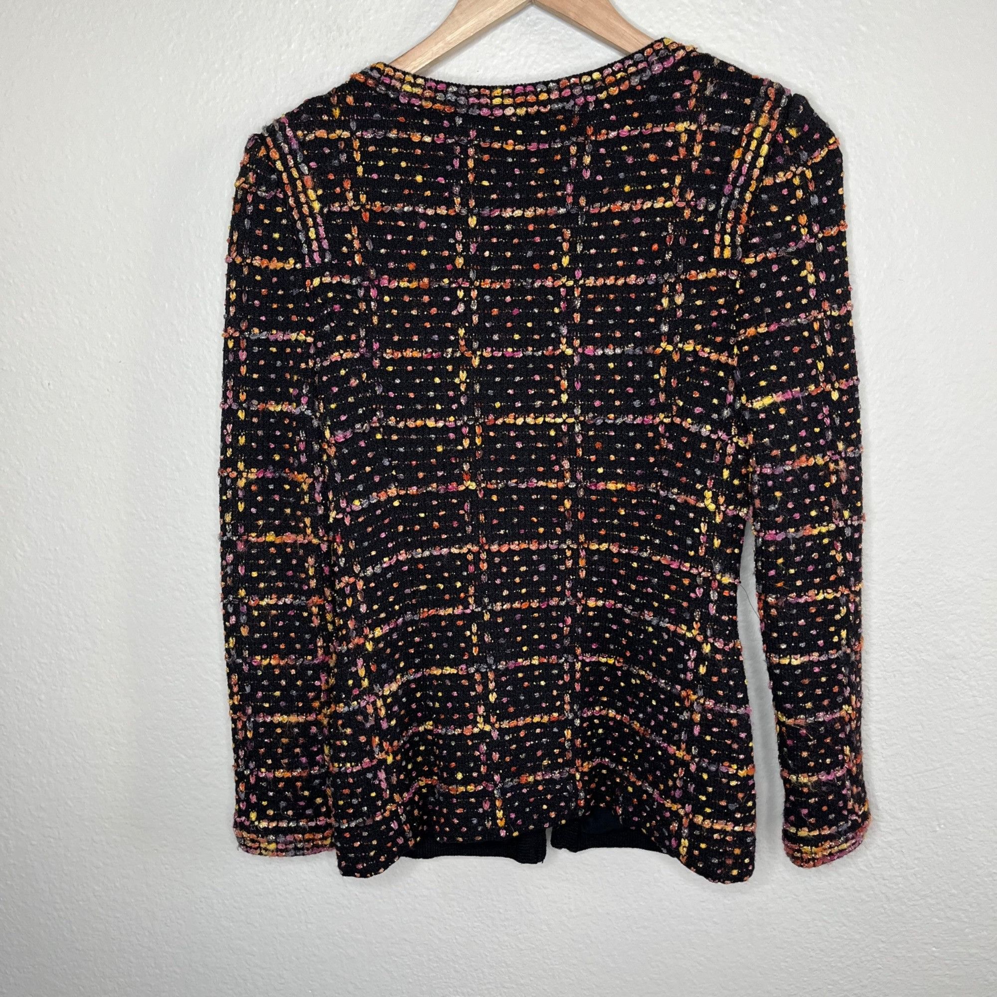 St. John St. John Womens Tweed Knit Multicolor Blazer Jacket Front Po Size XS / US 0-2 / IT 36-38 - 12 Thumbnail