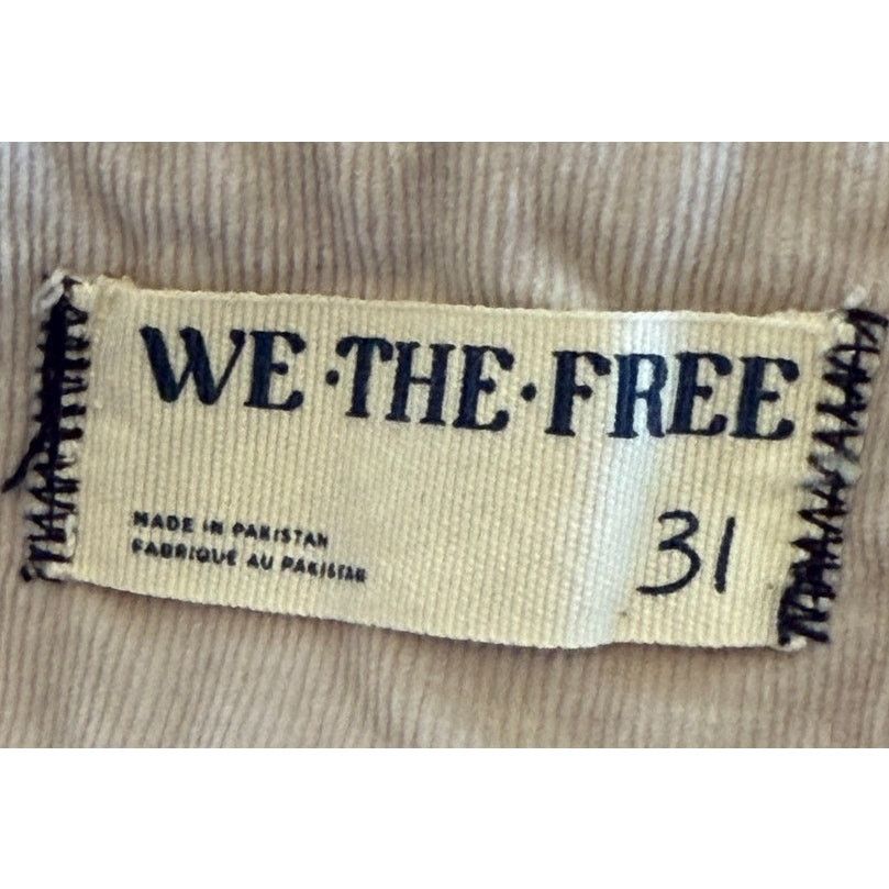 Free People NWT We The Free Pants Women 29 Gray Jayde Corduroy Flare Size 29" - 7 Thumbnail