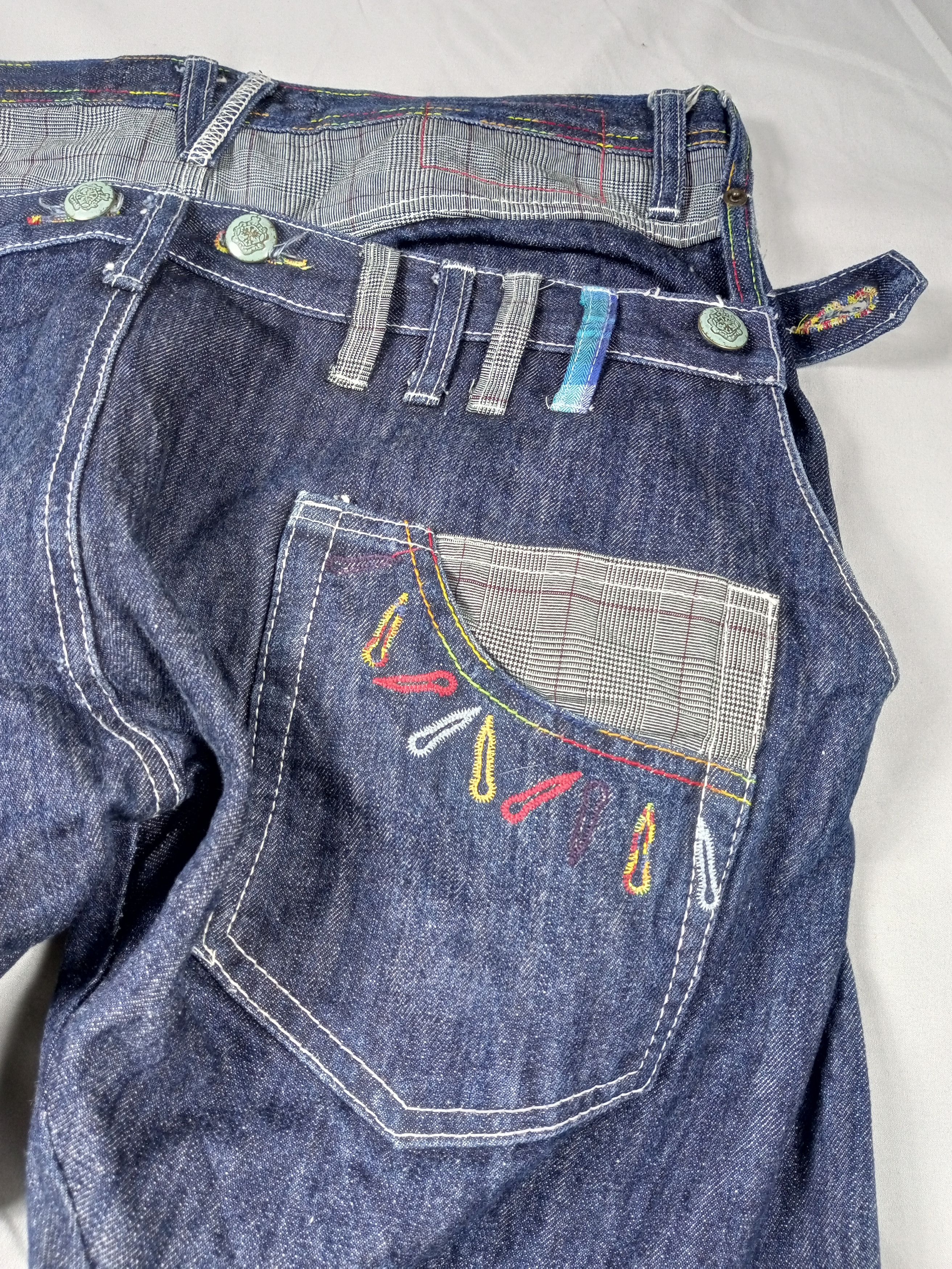 Japanese Brand BreathMINT Double Waist Japan Raw Denim Y2K Size US 32 / EU 48 - 23 Thumbnail