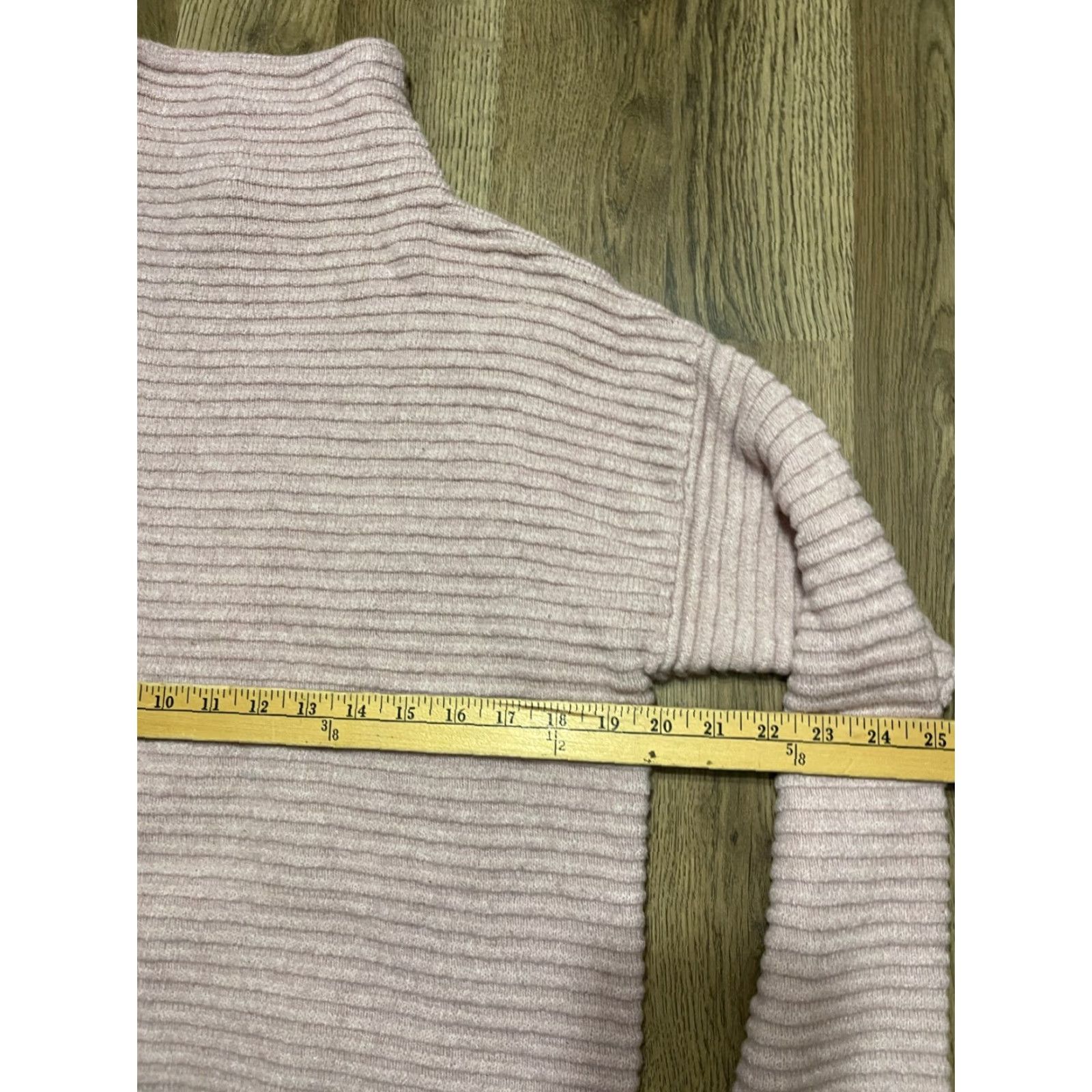 New Republic REPUBLIC Sweater Women's Small Pink Turtleneck Pullover Long Sleeve Ribbed Size S / US 4 / IT 40 - 5 Thumbnail