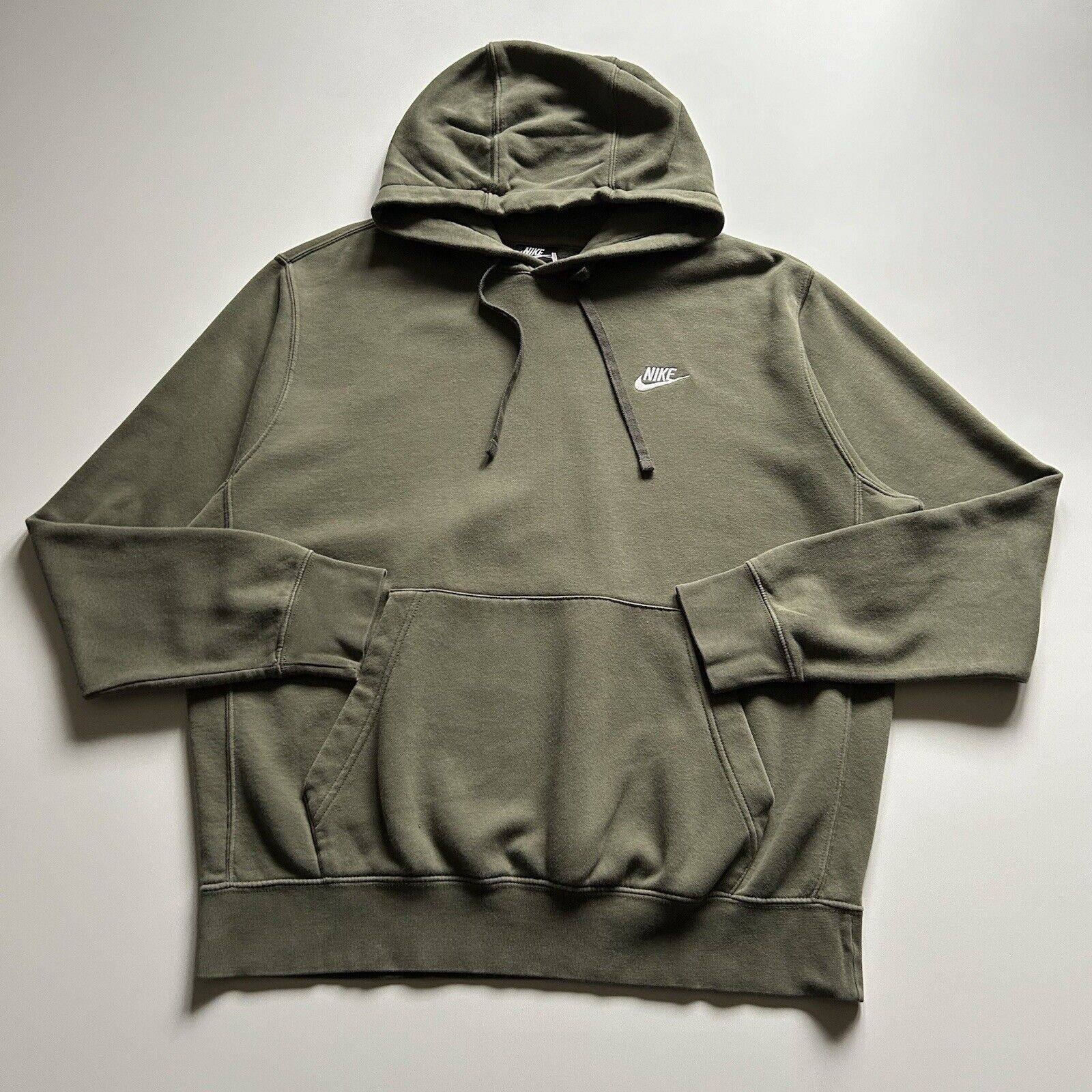 Nike Vintage Y2K Nike Swoosh Basic Hoodie Sweatshirt Large Green Size US L / EU 52-54 / 3 - 1 Thumbnail