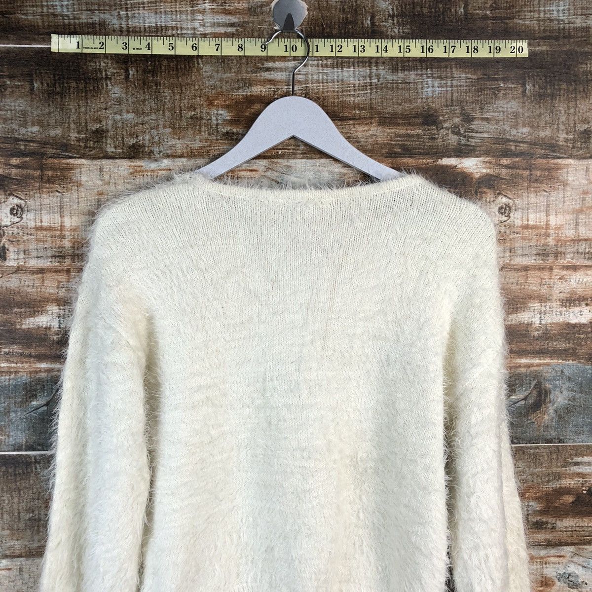 Homespun Knitwear × Japanese Brand DLL Earth Music & Econology Ivory Knitwear #C226 Size S / US 4 / IT 40 - 14 Thumbnail