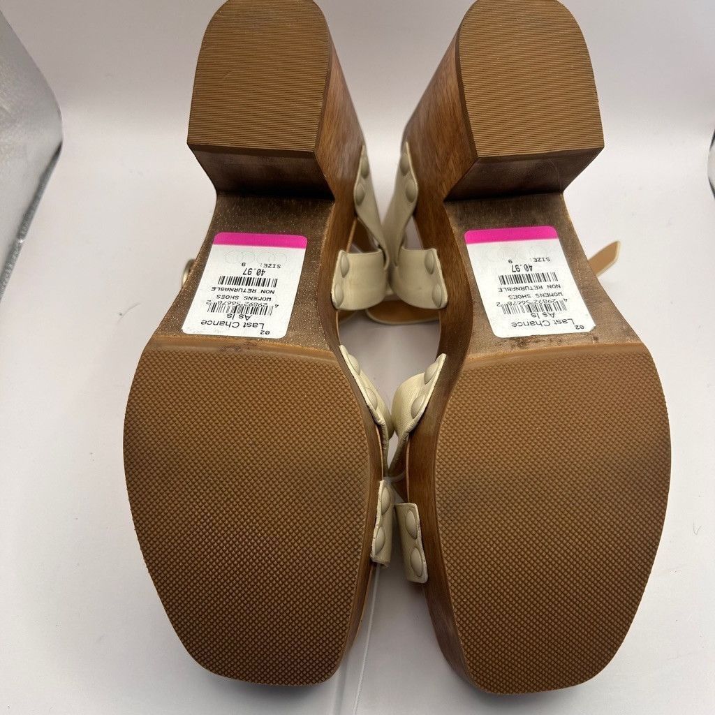 Sam Edelman Women's Sam Edelman Sandals beige&wood Size 9 Size US 9 / IT 39 - 11 Thumbnail