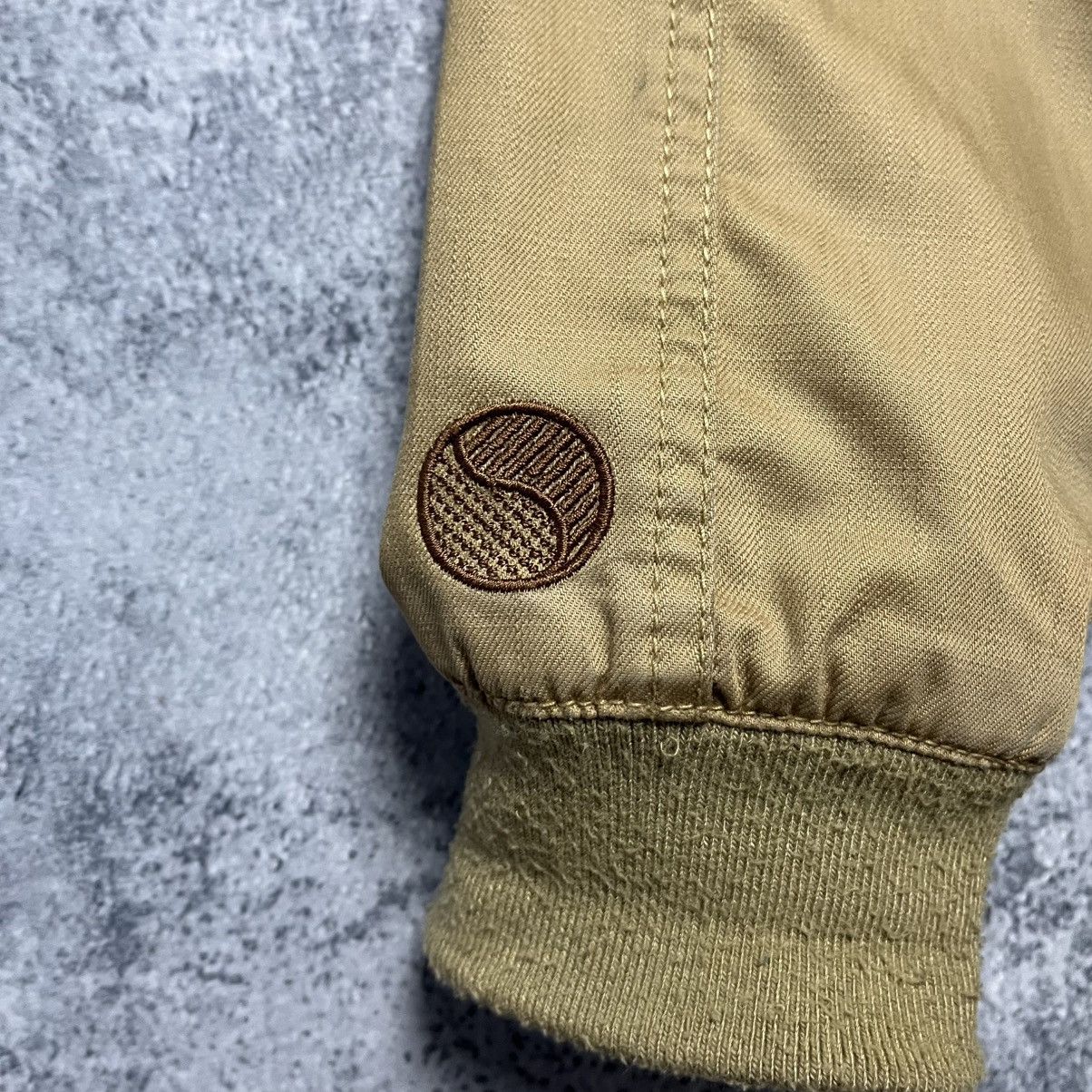 Vintage Nike Clay Grass Beige Tennis Bomber Jacket Y2K