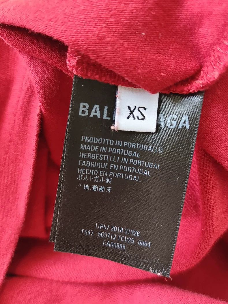 Balenciaga Balenciaga logo letters and wheat ear print in dark red sho Size US XS / EU 42 / 0 - 4 Thumbnail