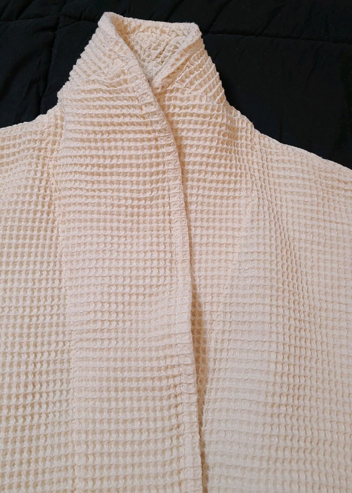 Designer Under The Canopy Organic Cotton Waffle Robe One Size Spa Size ONE SIZE - 6 Thumbnail