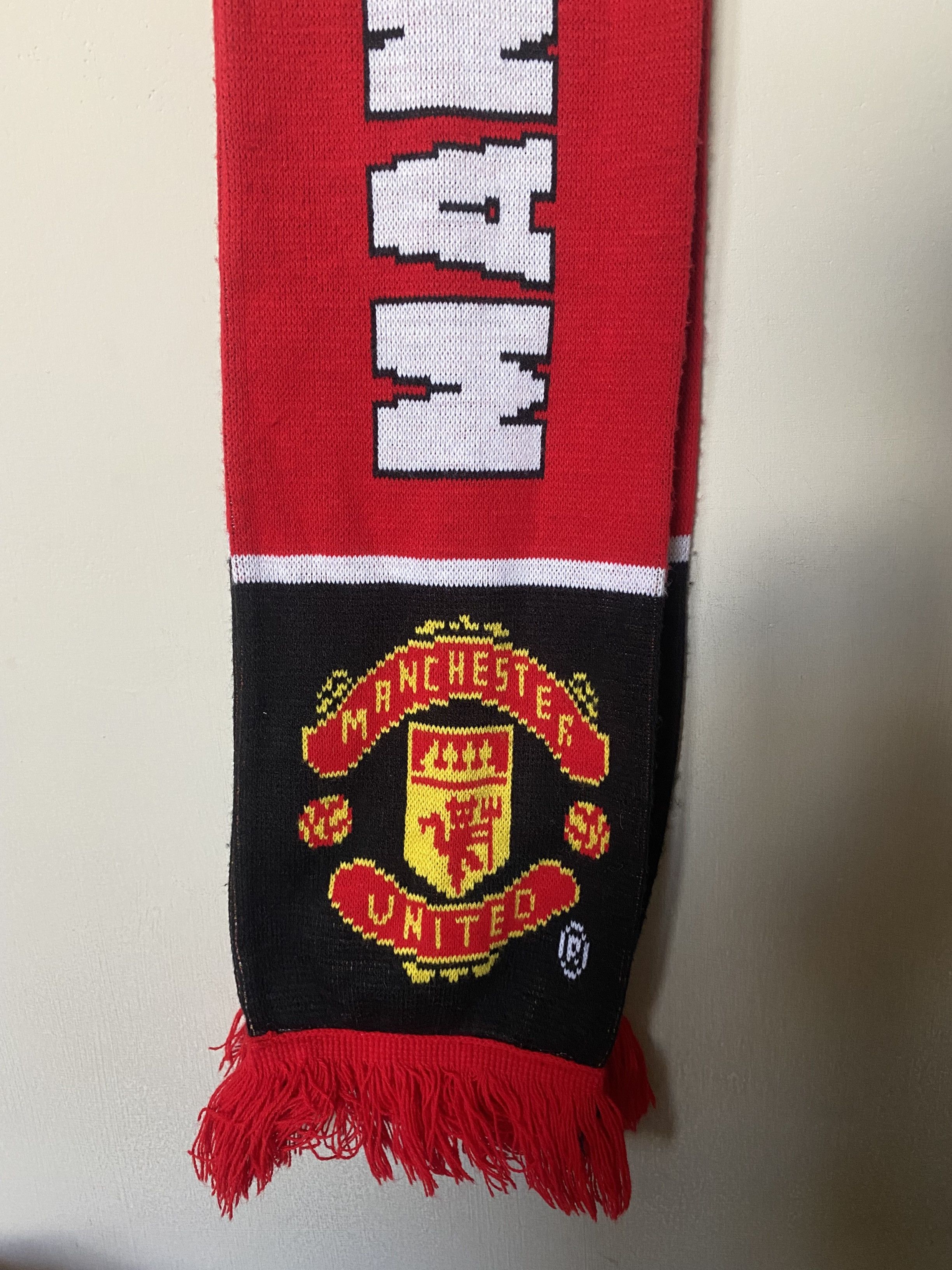 Other Vintage - football scarf MANCHESTER UNITED FC - UNIQUE Size ONE SIZE - 2 Thumbnail