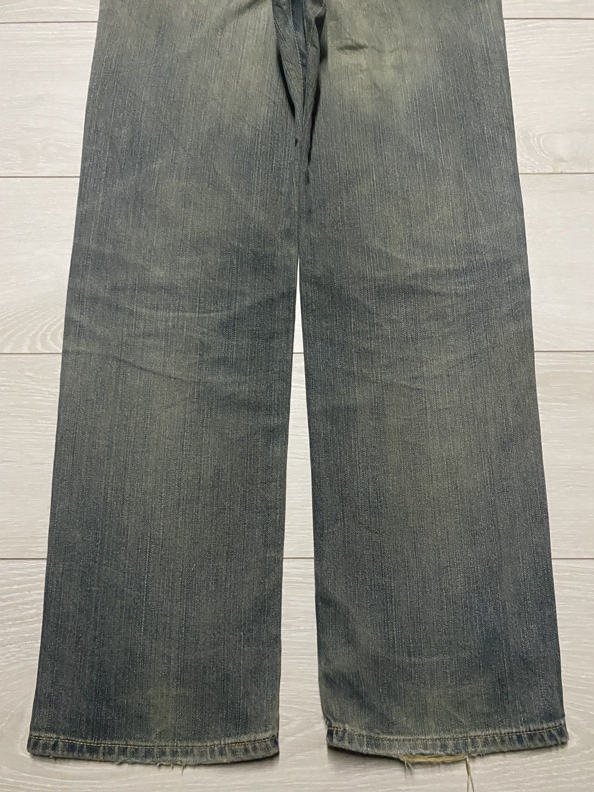 Wrangler Vintage Wrangler Mud Wash Distressed Loose Jeans Size US 32 / EU 48 - 6 Thumbnail