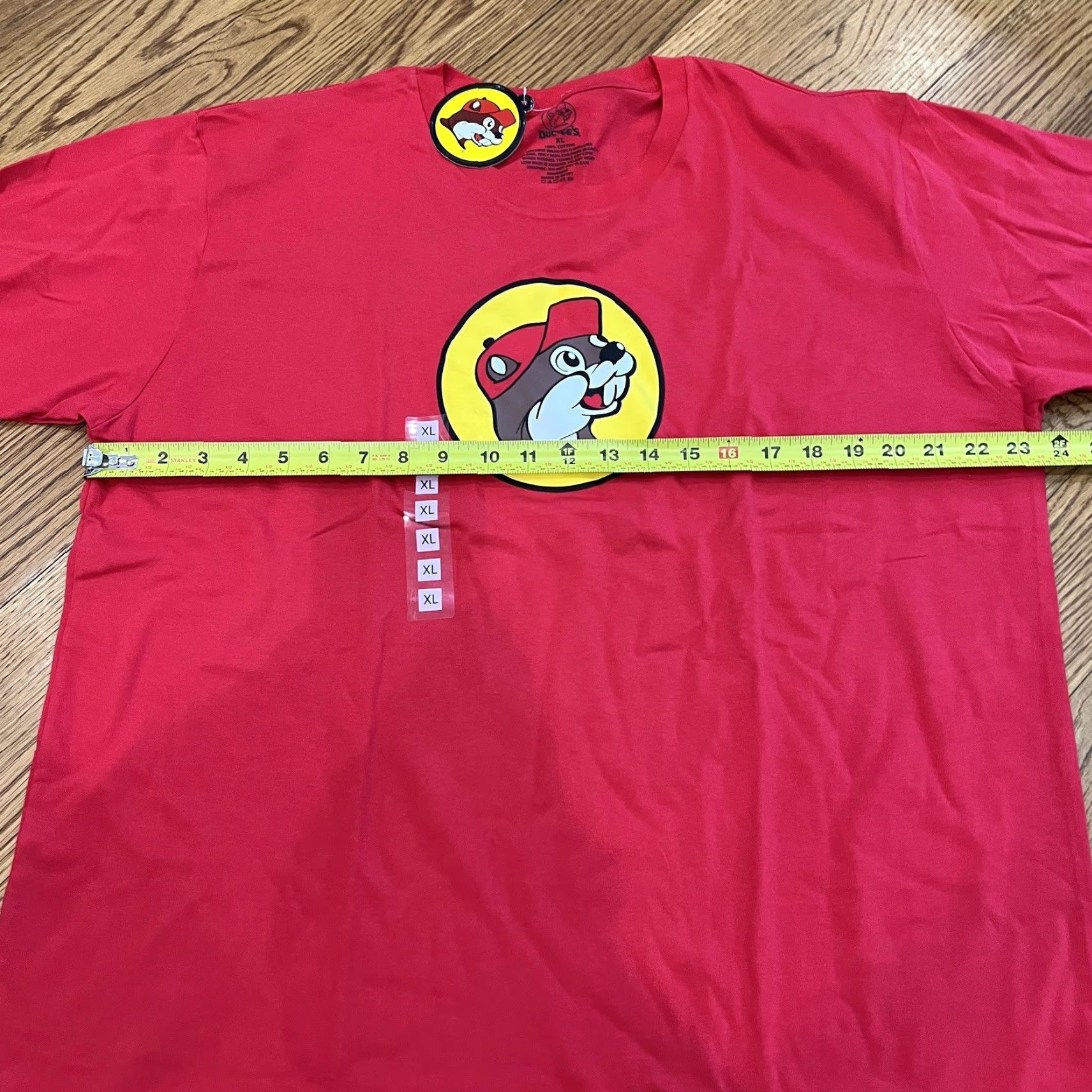 J Brand VINTAGE Buc-ee’s Men's T-Shirt XL Red Cotton Crew Neck Short Sleeve Sports Logo Casual Size US XL / EU 56 / 4 - 5 Thumbnail