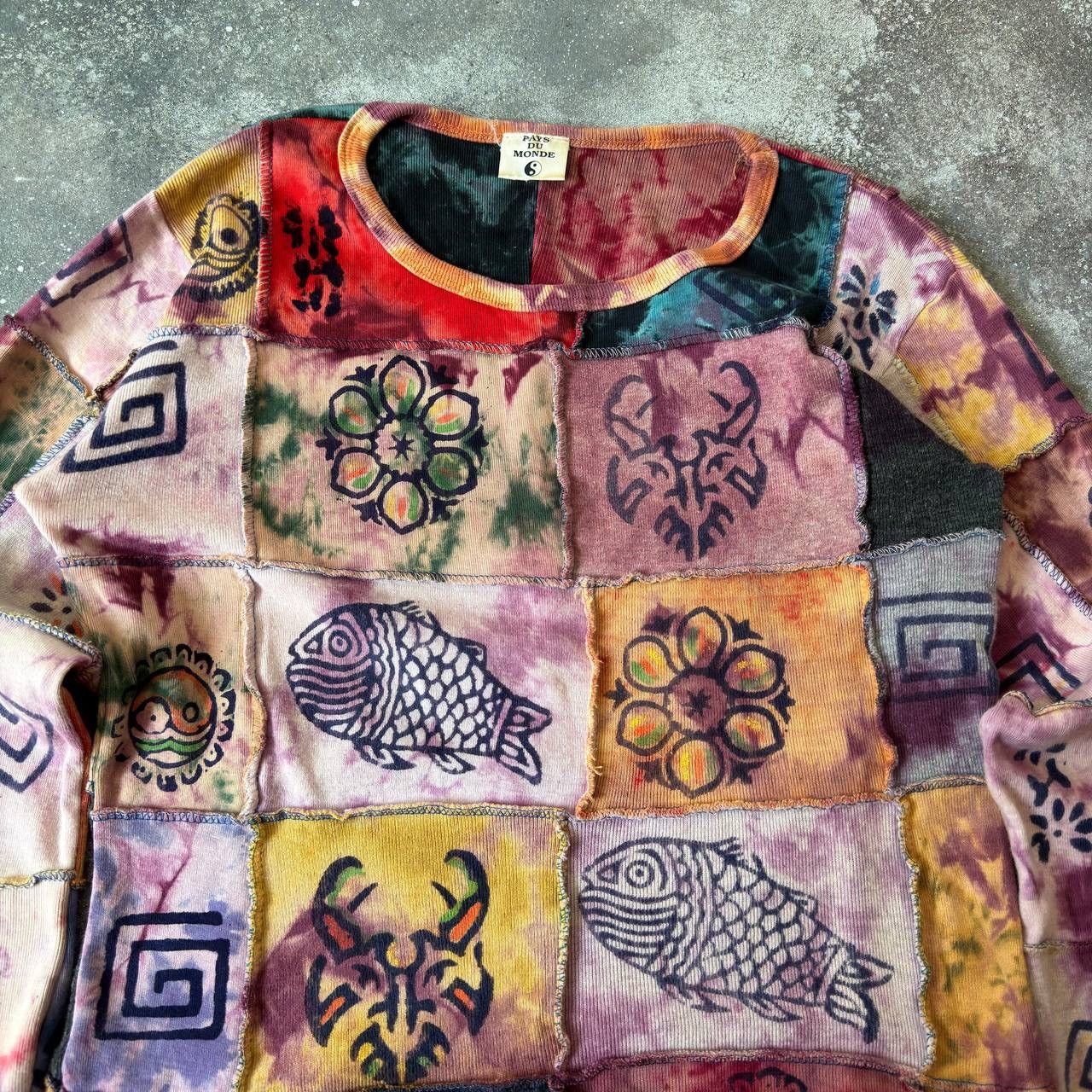 20471120 × Japanese Brand Multicolour Retro Long Sleeve Top (Jean Paul Gaultier vibe) Size M / US 6-8 / IT 42-44 - 3 Thumbnail